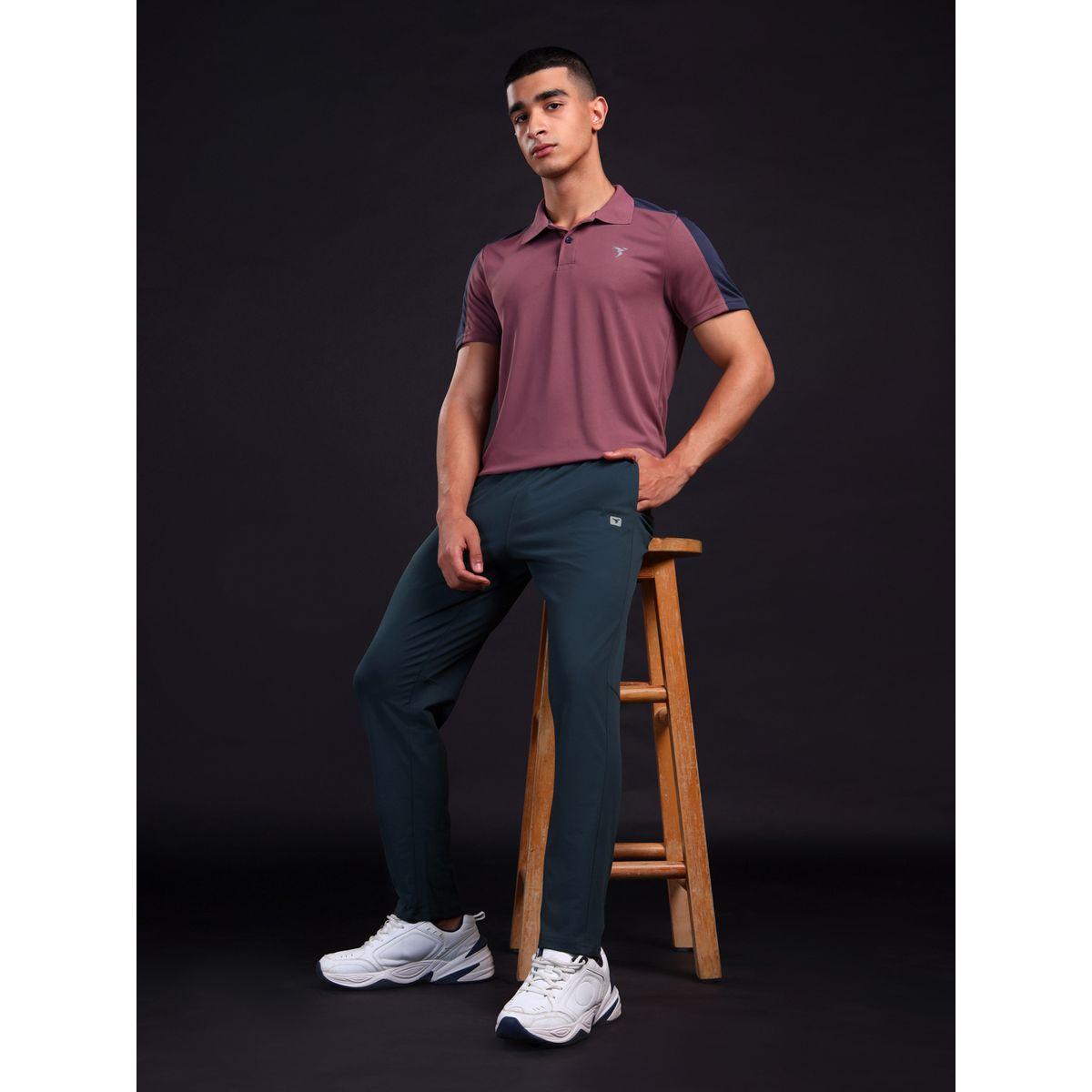 Technosport Men Grey Solid 4-Way Stretch Track Pants-men-clothing-bottoms-joggers-image-5