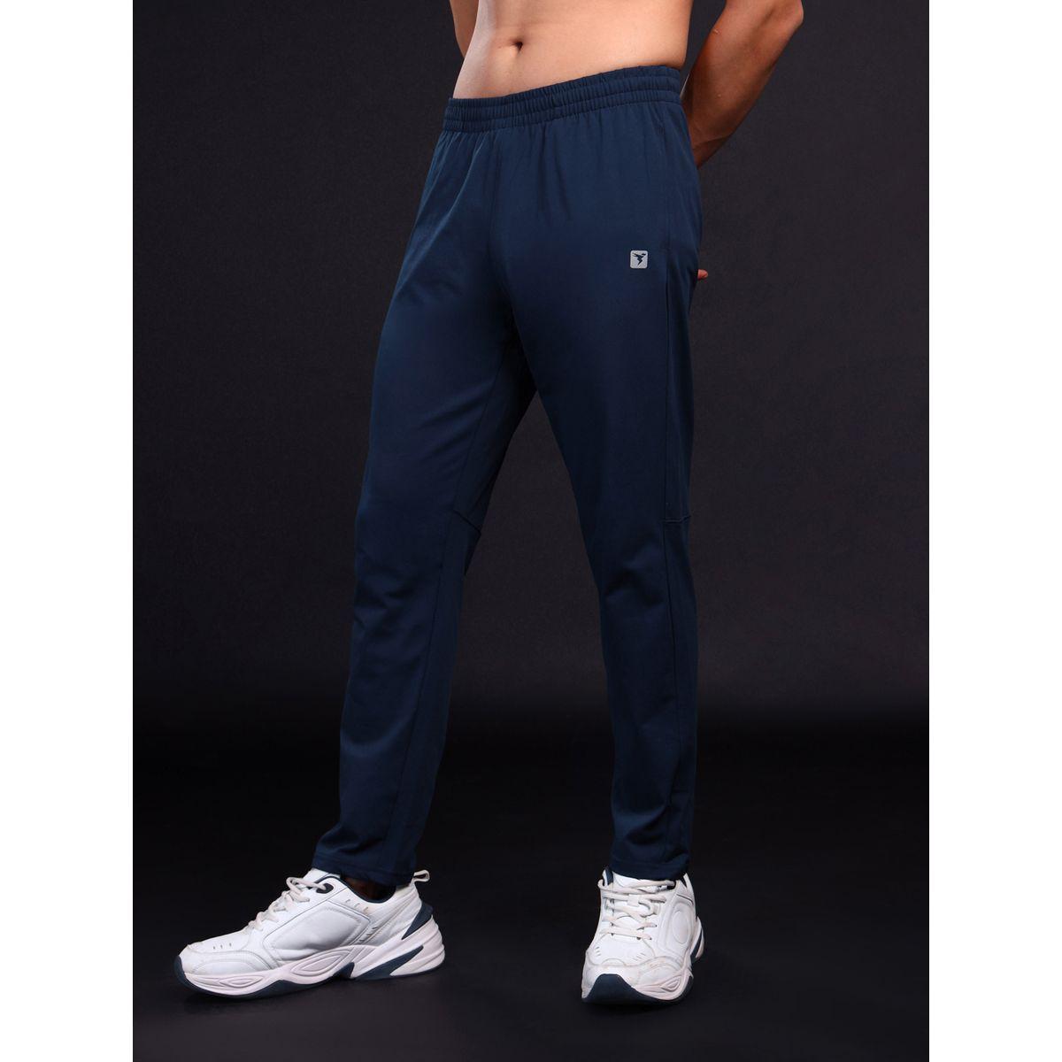 Technosport Men Blue Solid 4-Way Stretch Track Pants-men-clothing-bottoms-joggers-image-3
