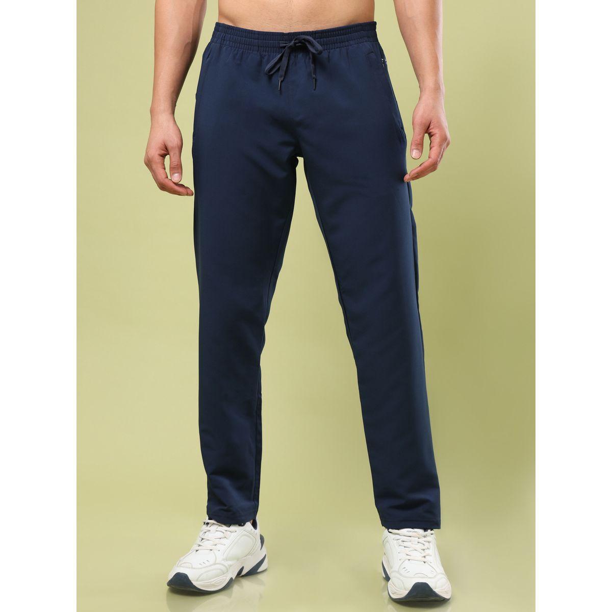 Technosport Solid Elasticated Trackpants with Pockets-men-clothing-sportswearandactivewear-bottoms-image-1