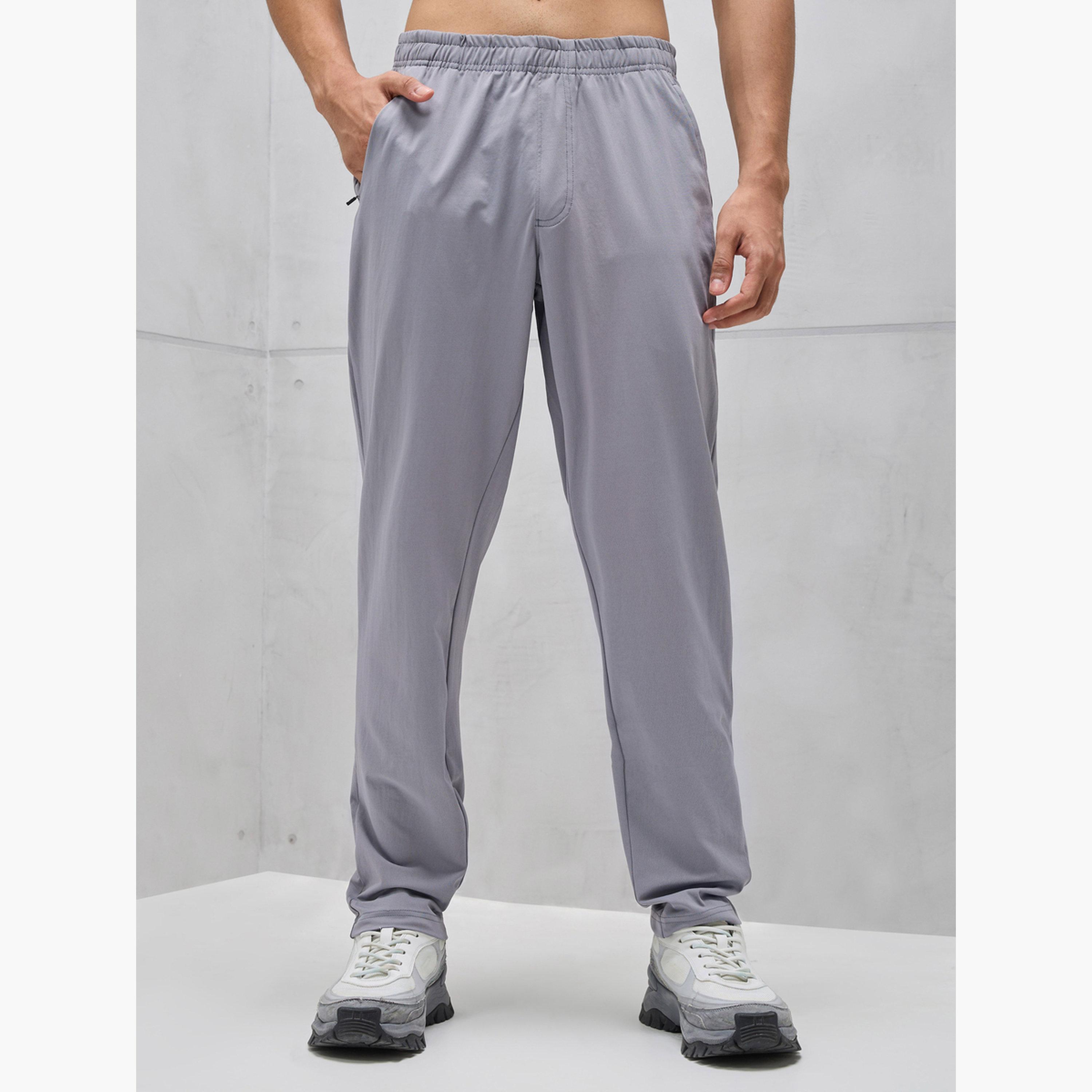 بنطال رياضي سادة قصة مريحة-men-clothing-bottoms-joggers-image-1