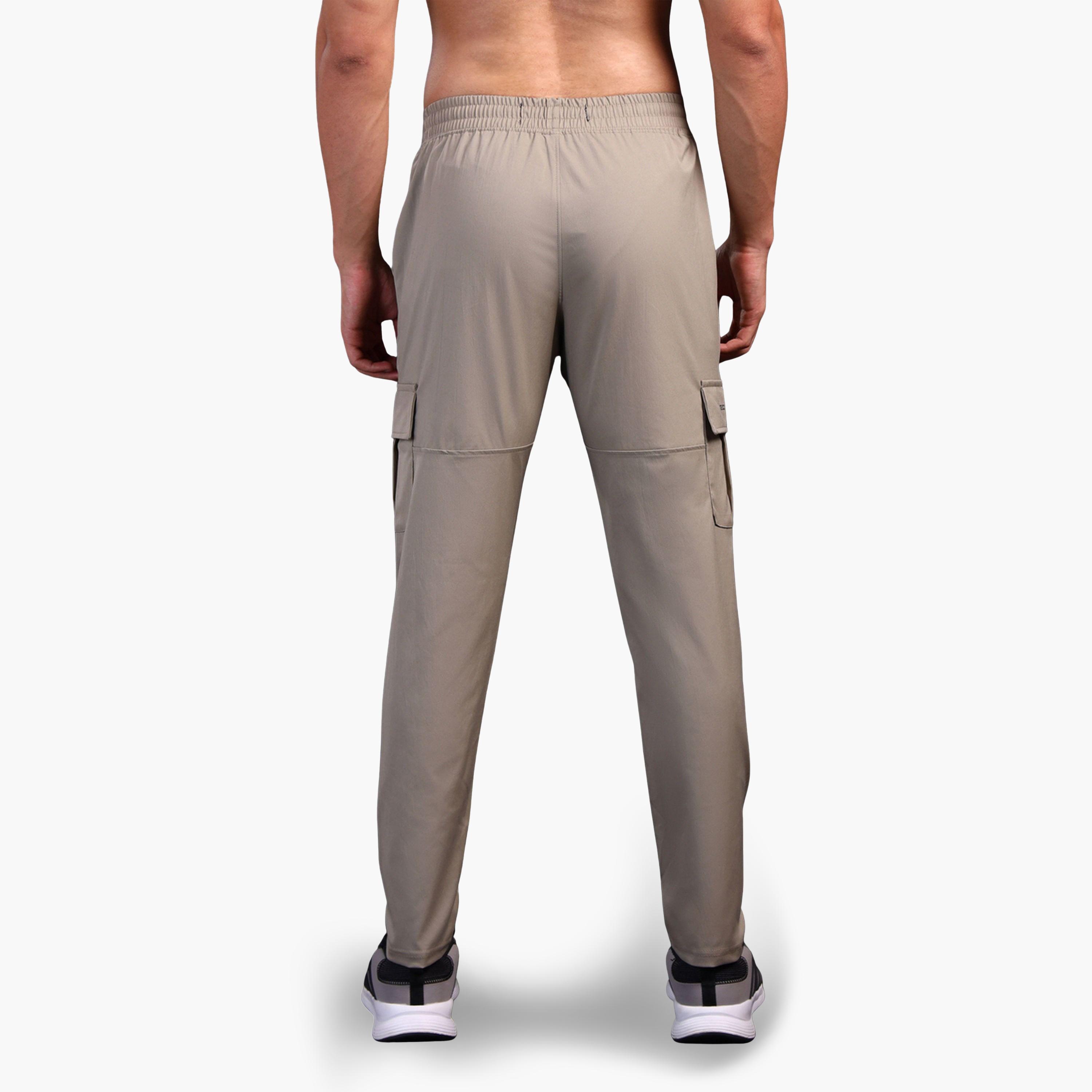 Technosport Men Solid Relaxed Fit Sports Cargo Trackpants-men-clothing-sportswearandactivewear-bottoms-image-4