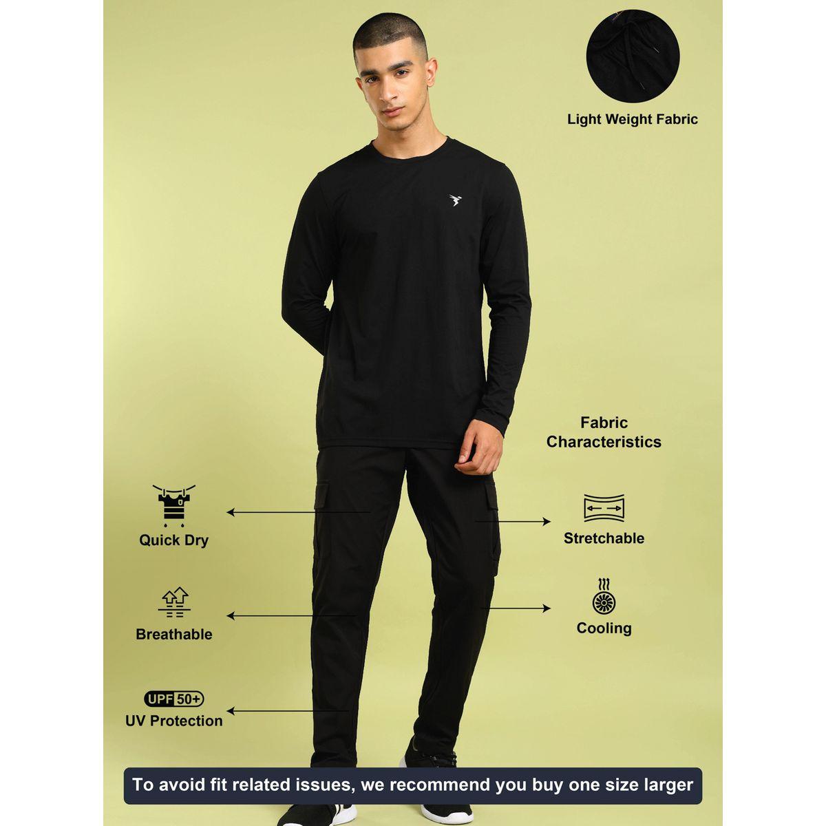 Technosport Solid 2-Way Stretch Cargo Pants-men-clothing-sportswearandactivewear-bottoms-image-2