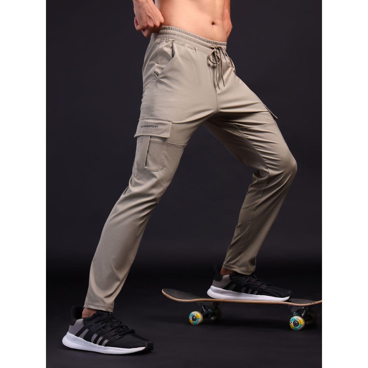 Technosport Solid 2-Way Stretch Cargo Pants-men-clothing-sportswearandactivewear-bottoms-image-3