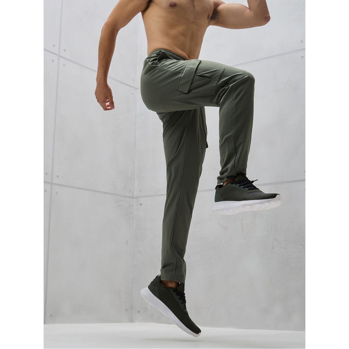 Technosport Solid 4-Way Stretch Cargo Pants-men-clothing-bottoms-joggers-image-1
