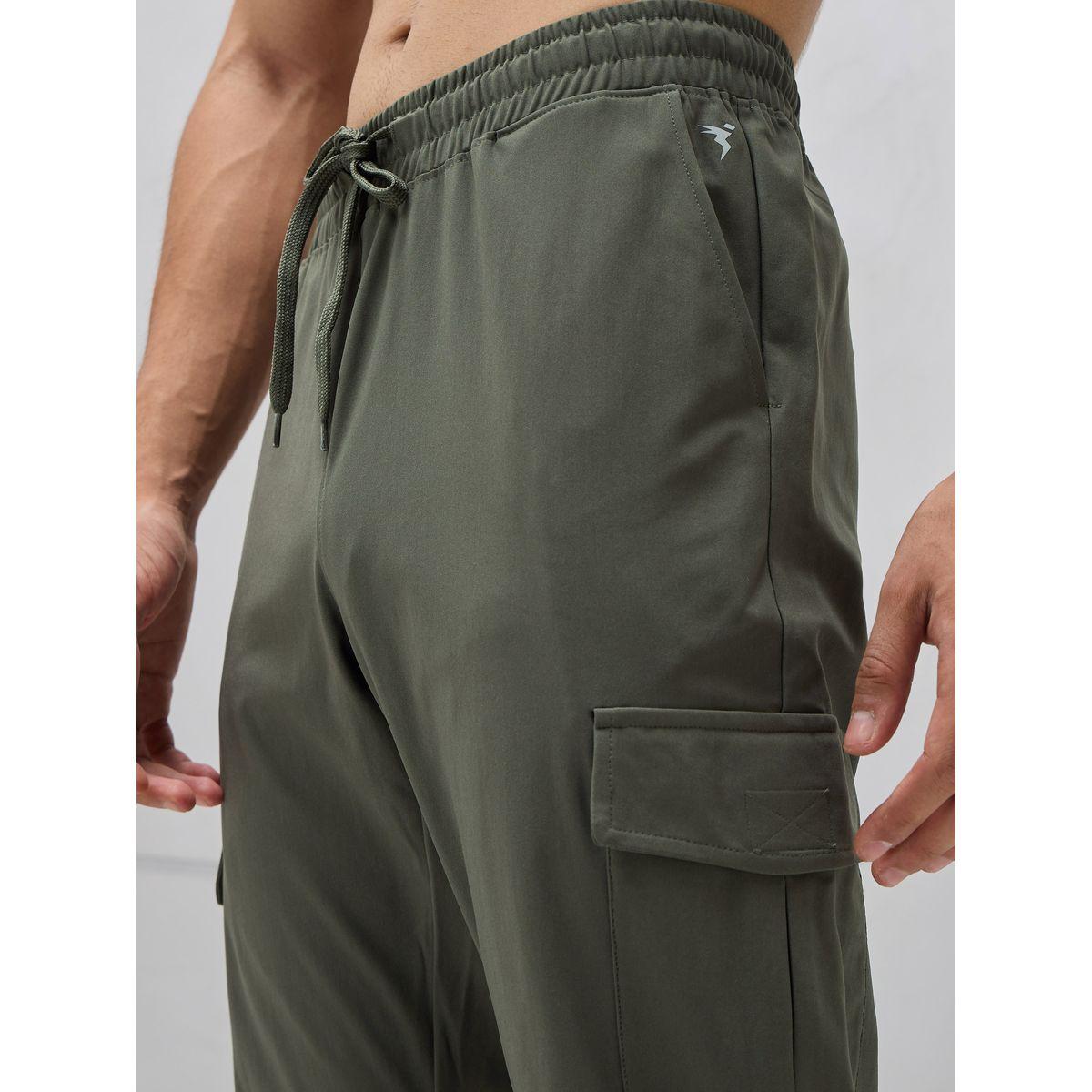 Technosport Solid 4-Way Stretch Cargo Pants-men-clothing-bottoms-joggers-image-2