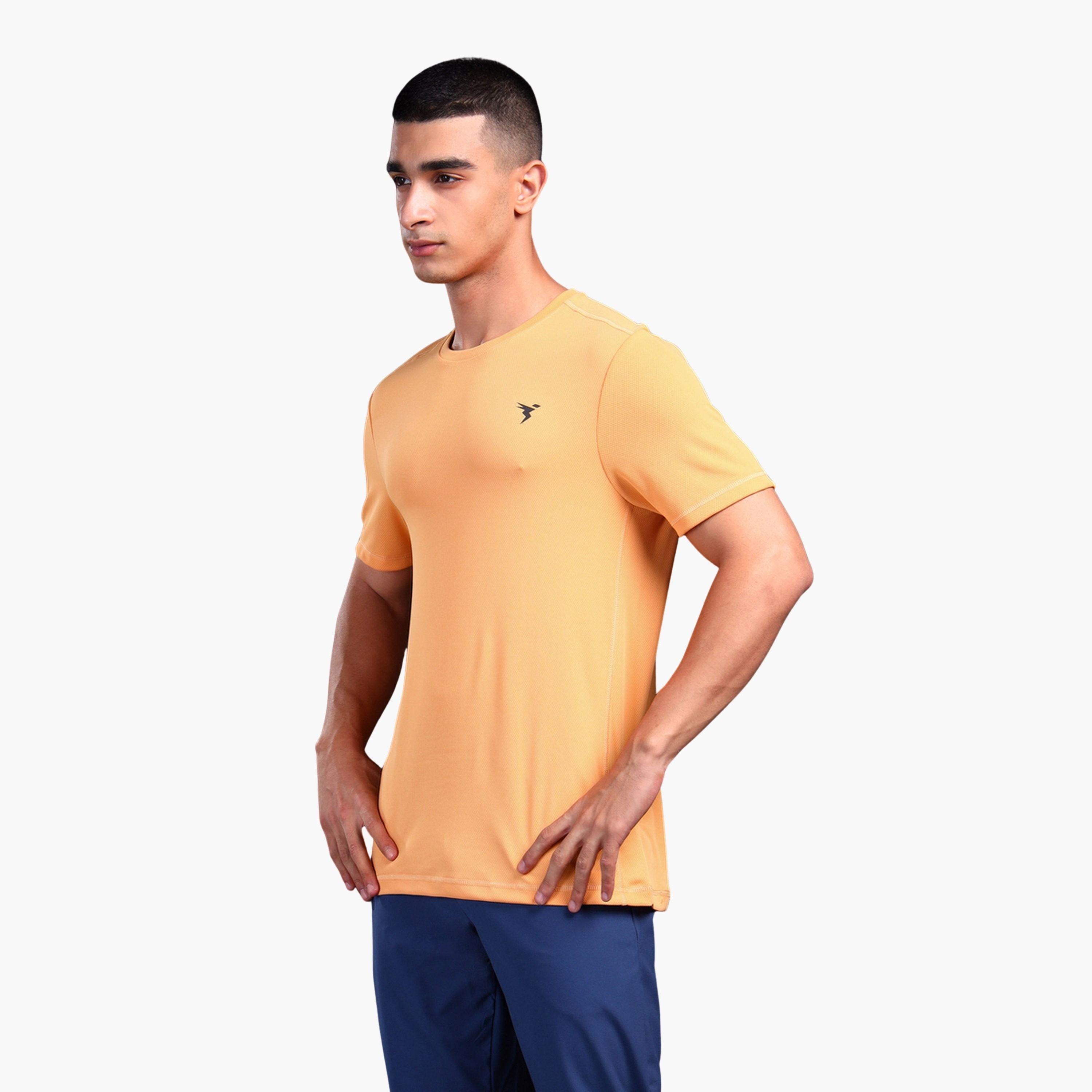 Technosport Men Solid Slim Fit Crew Neck T-Shirt-men-clothing-sportswearandactivewear-tshirtsandpolos-image-2