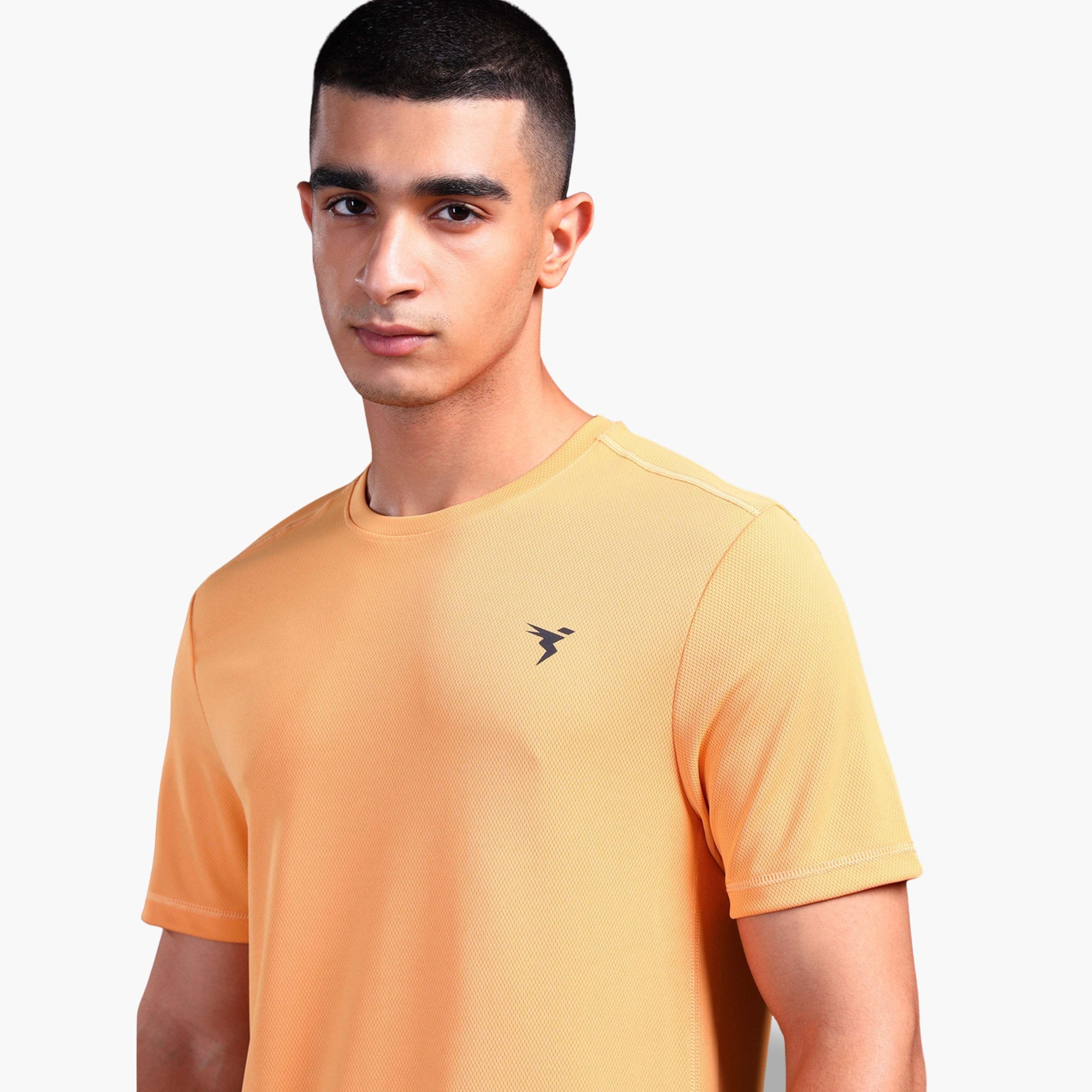 Technosport Men Solid Slim Fit Crew Neck T-Shirt-men-clothing-sportswearandactivewear-tshirtsandpolos-image-3