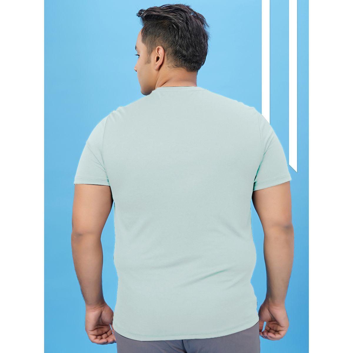 Technosport Plus Green Solid Crew Neck Slim Fit T-Shirt-men-clothing-tshirtsandpolos-tshirts-image-3