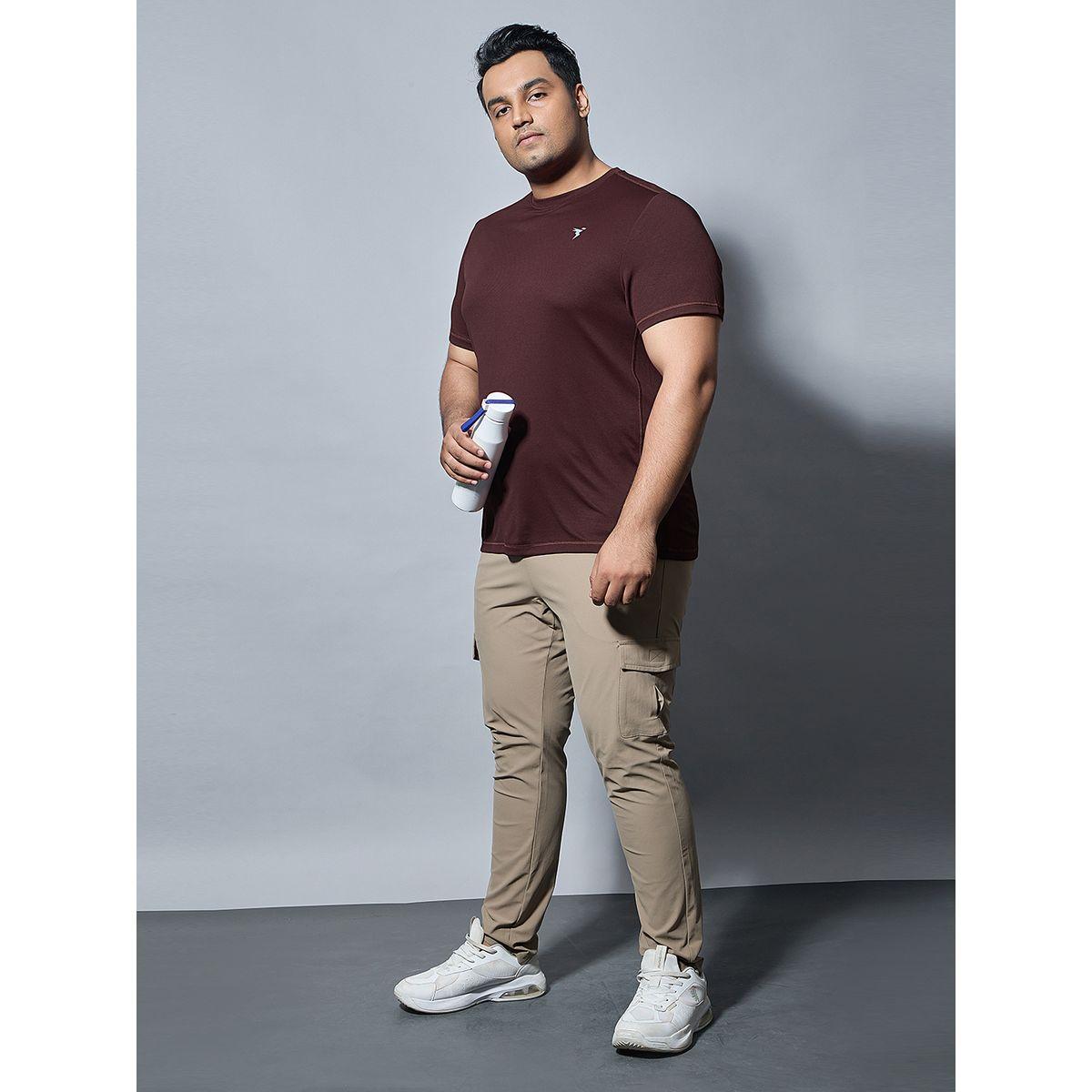 تيشيرت سادة بمقاس كبير وياقة دائرية-men-clothing-tshirtsandpolos-tshirts-image-1