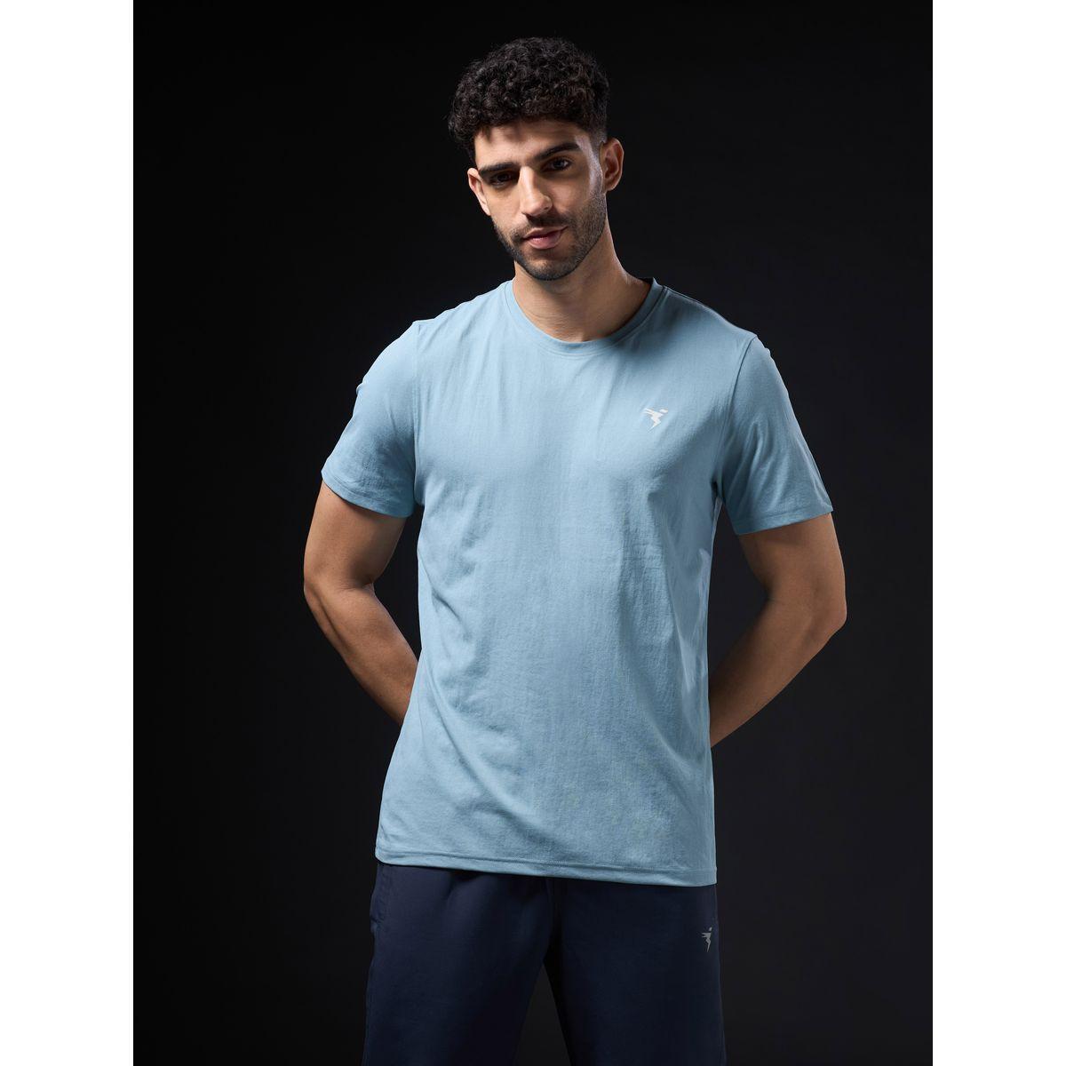 Technosport Solid 4-Way Stretch Crew Neck T-Shirt-men-clothing-tshirtsandpolos-tshirts-image-1