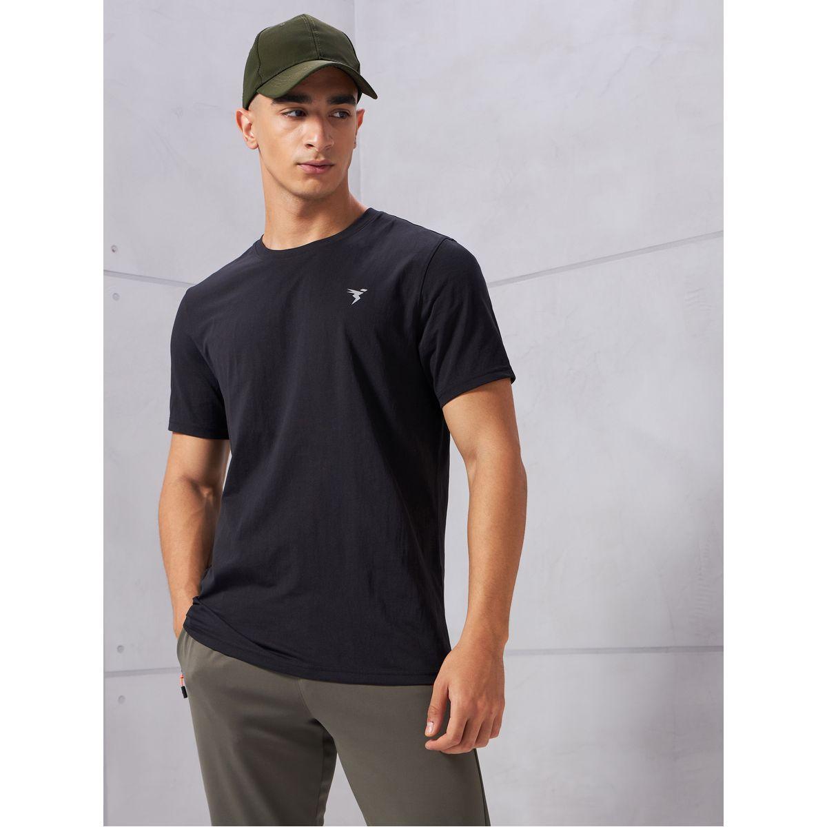 تيشيرت سادة بقصة سليم فيت مع ياقة دائرية-men-clothing-tshirtsandpolos-tshirts-image-2