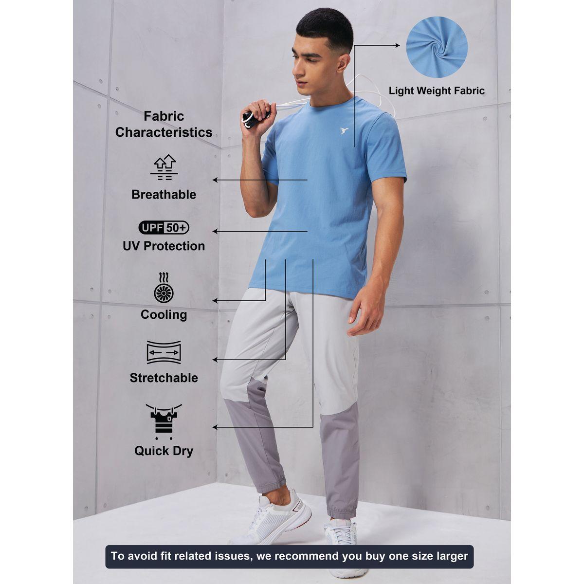 Technosport Solid 4-Way Stretch Crew Neck T-Shirt-men-clothing-sportswearandactivewear-tshirtsandpolos-image-3