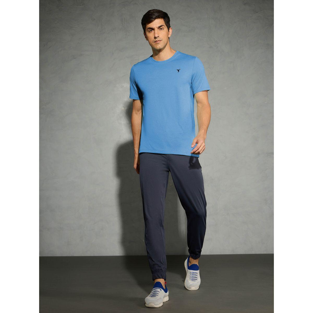 تيشيرت بياقة ضيقة وأكمام قصيرة-men-clothing-tshirtsandpolos-tshirts-image-1