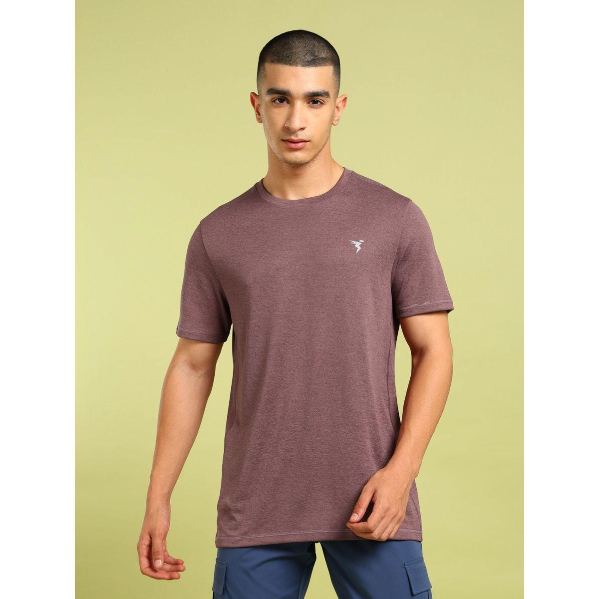 Technosport Melange Short Sleeve Slim Fit T-Shirt-men-clothing-tshirtsandpolos-tshirts-image-2