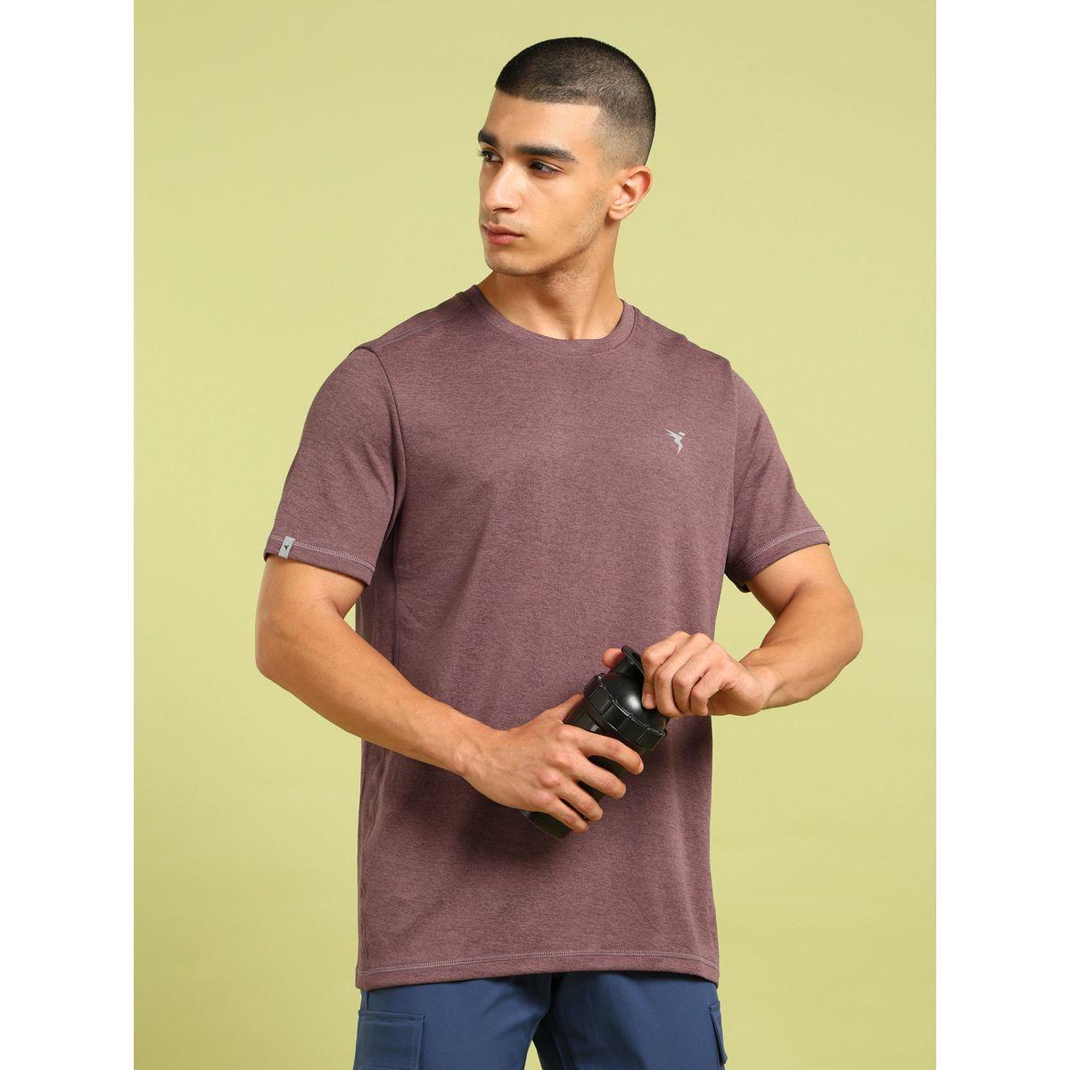 Technosport Melange Short Sleeve Slim Fit T-Shirt-men-clothing-tshirtsandpolos-tshirts-image-3