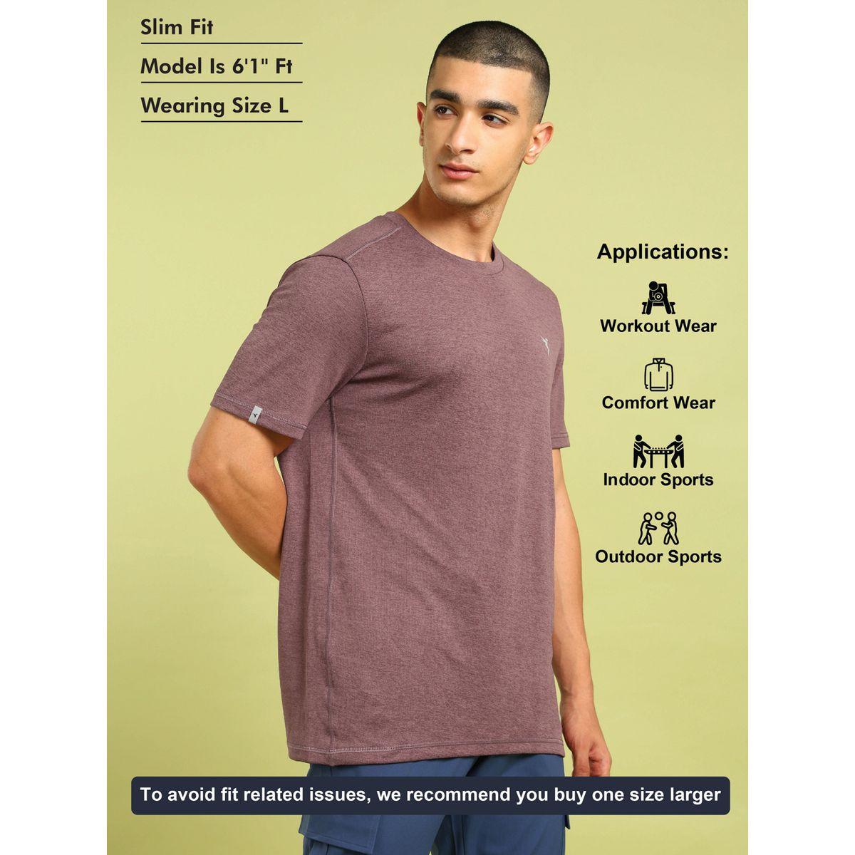 Technosport Melange Short Sleeve Slim Fit T-Shirt-men-clothing-tshirtsandpolos-tshirts-image-6