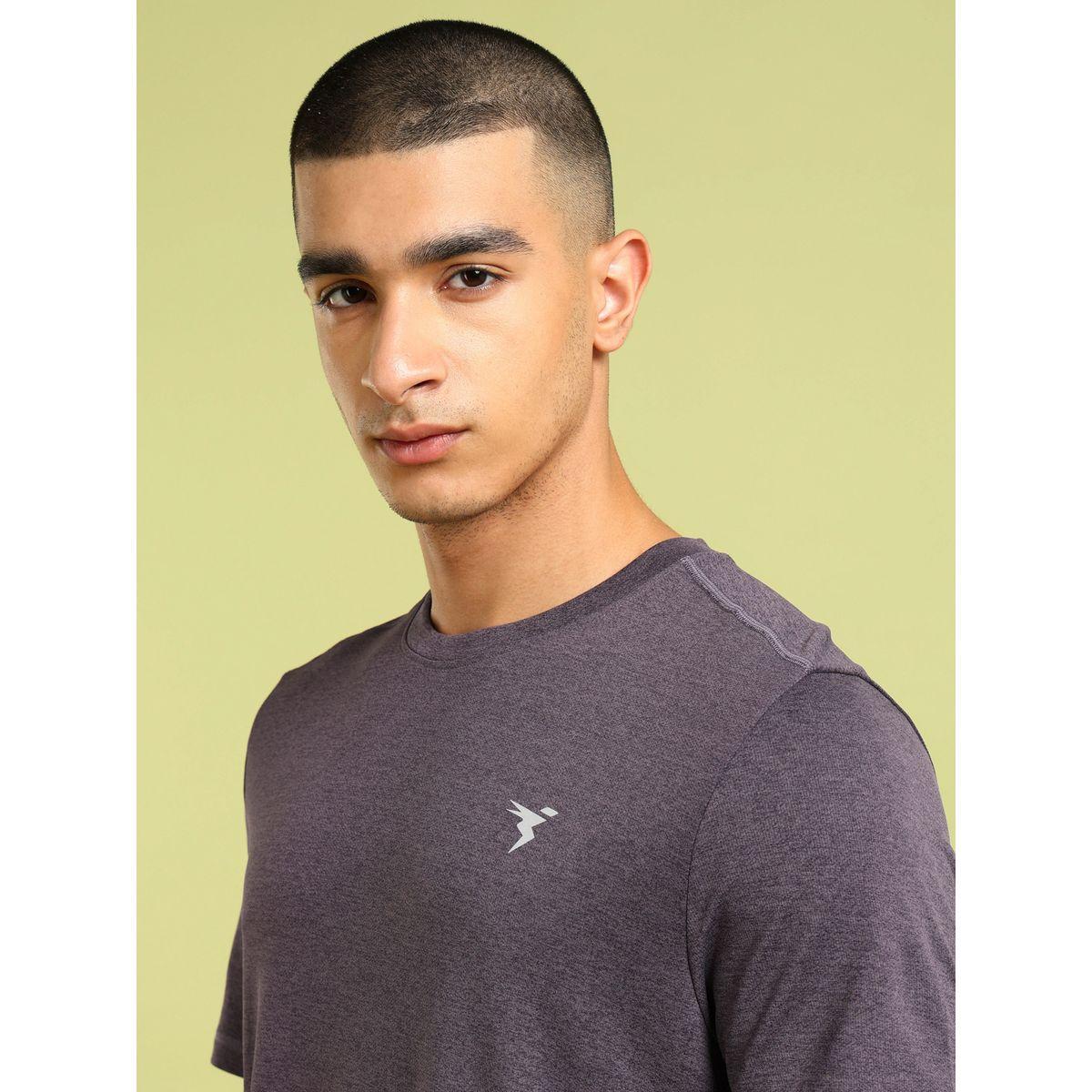 تيشيرت ميلانج بقصة سليم فت وأكمام قصيرة-men-clothing-tshirtsandpolos-tshirts-image-3