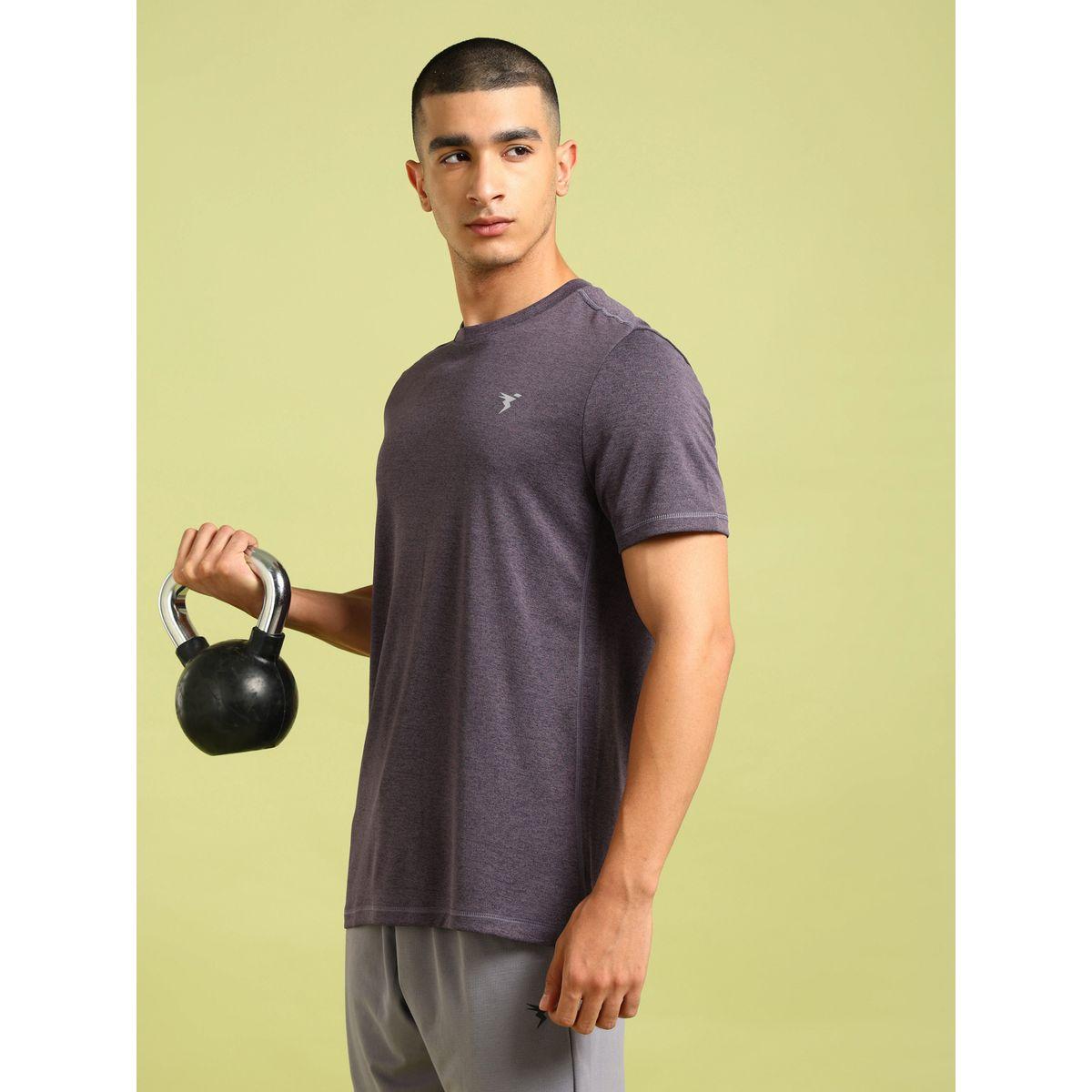 تيشيرت ميلانج بقصة سليم فت وأكمام قصيرة-men-clothing-tshirtsandpolos-tshirts-image-4