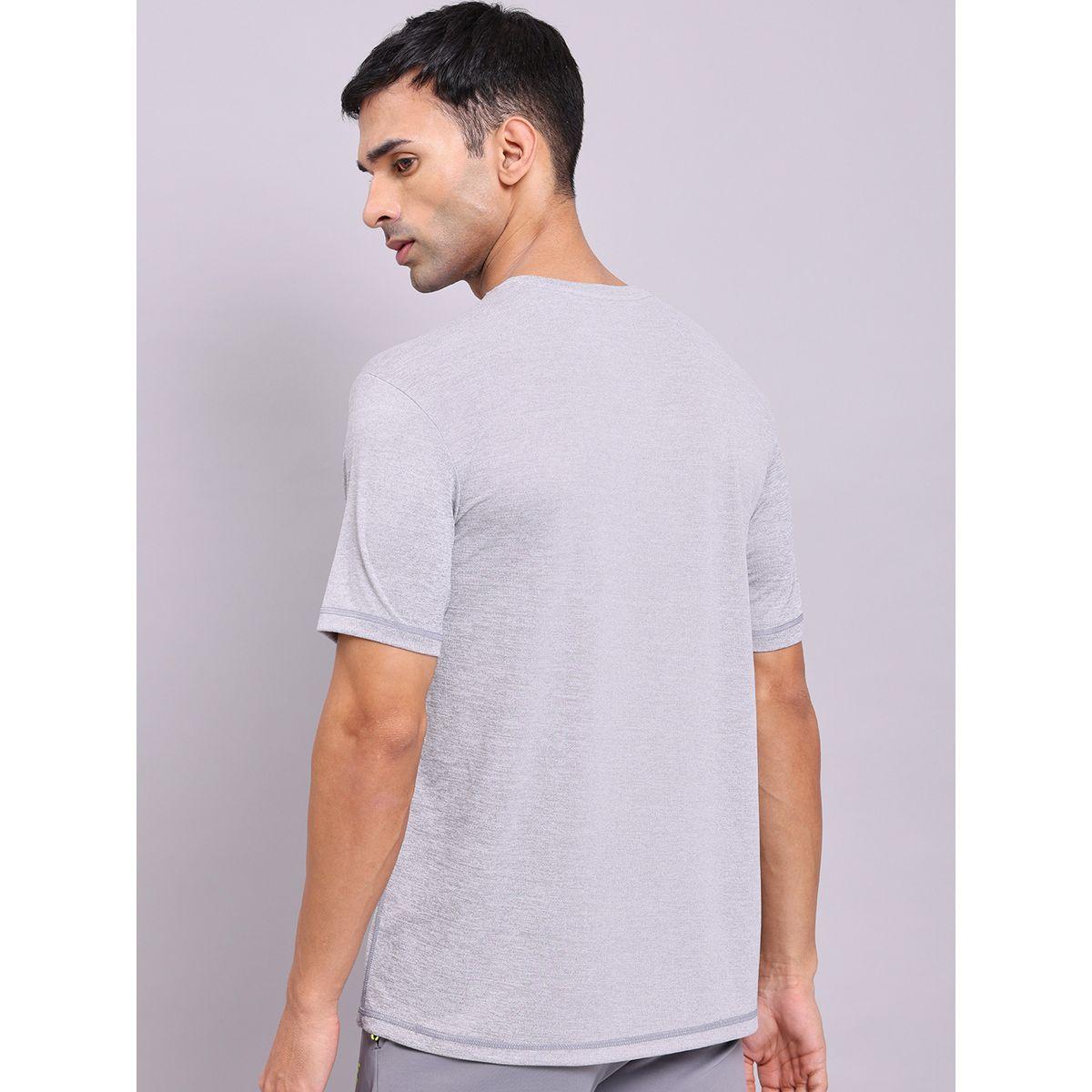 تيشيرت ميلانج بقصة سليم فت وأكمام قصيرة-men-clothing-tshirtsandpolos-tshirts-image-1