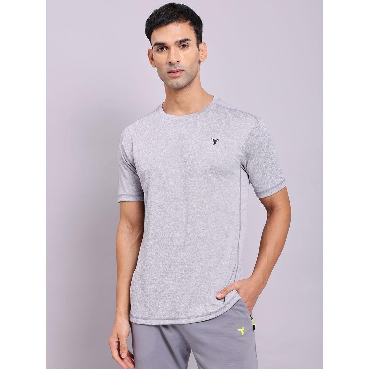 تيشيرت ميلانج بقصة سليم فت وأكمام قصيرة-men-clothing-tshirtsandpolos-tshirts-image-3