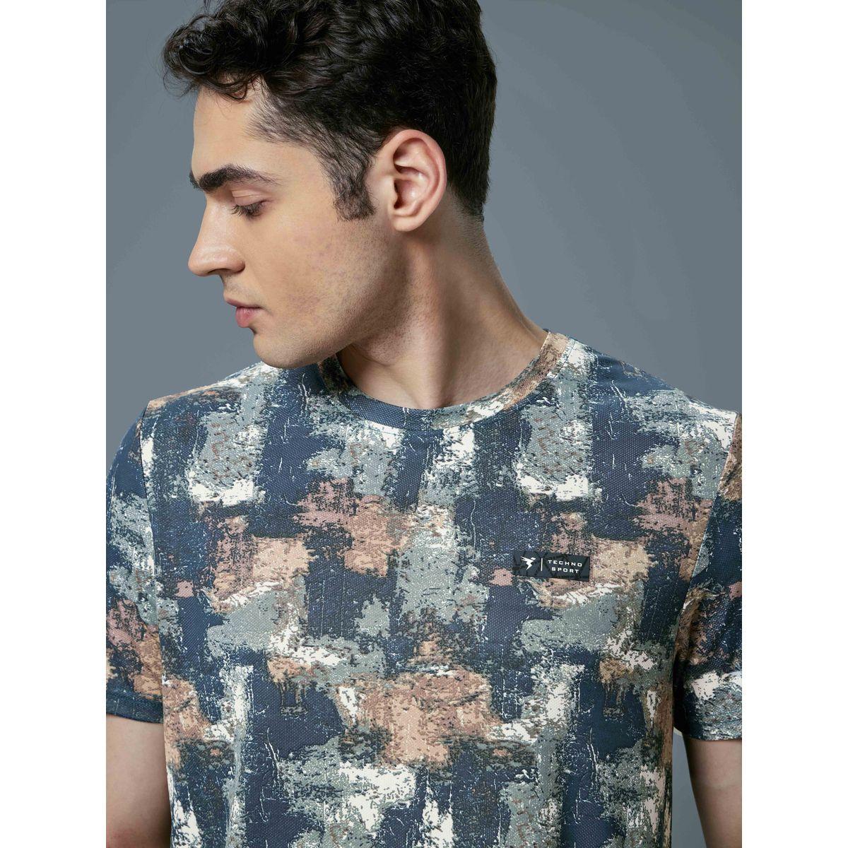 Technosport All Over Print Slim Fit T-Shirt-men-clothing-tshirtsandpolos-tshirts-image-3