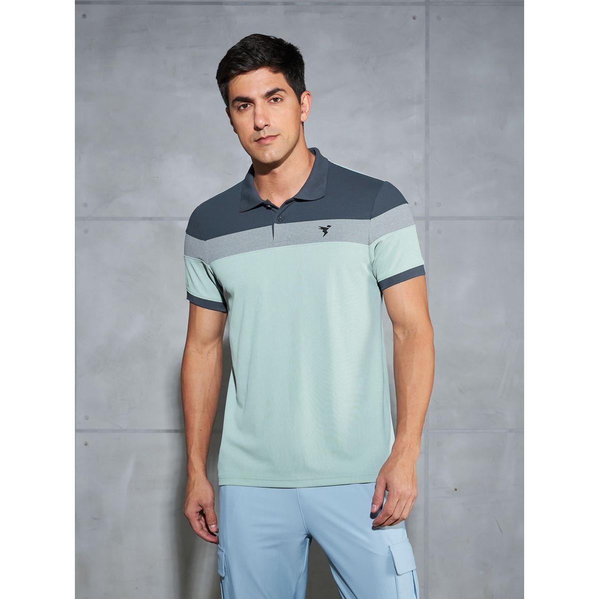 Technosport Color Block Short Sleeve Pique Slim Fit Polo T-Shirt-men-clothing-tshirtsandpolos-tshirts-image-2