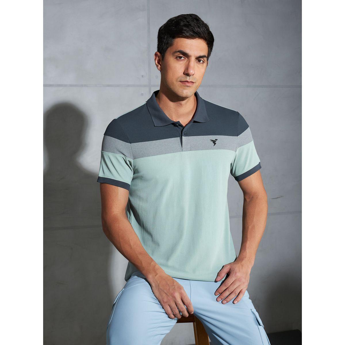 Technosport Color Block Short Sleeve Pique Slim Fit Polo T-Shirt-men-clothing-tshirtsandpolos-tshirts-image-5