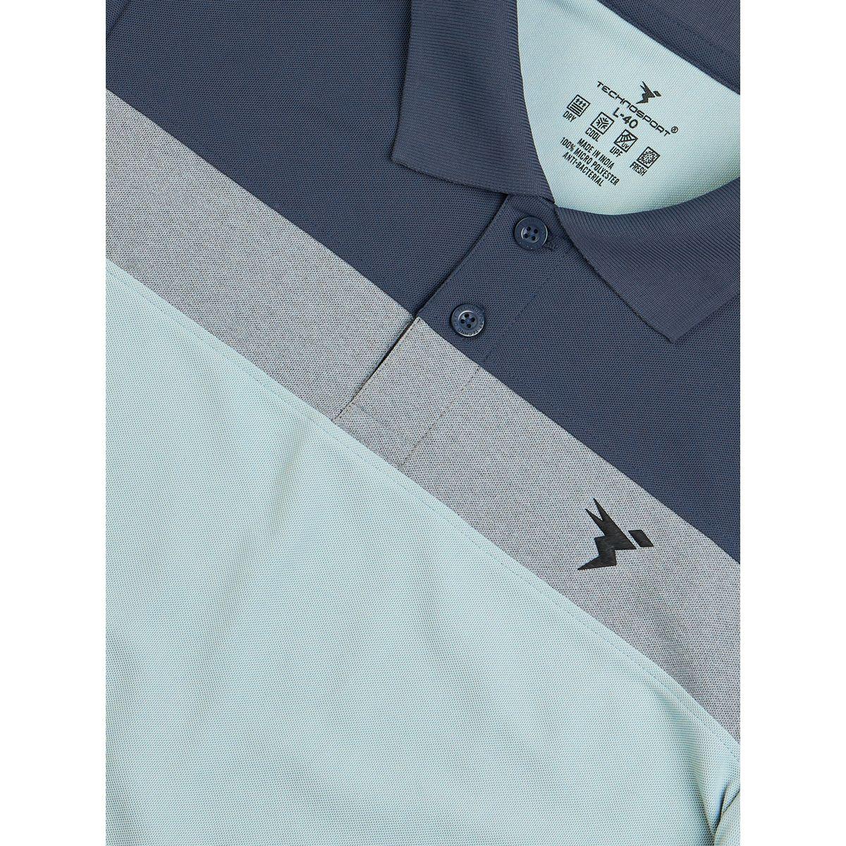 Technosport Color Block Short Sleeve Pique Slim Fit Polo T-Shirt-men-clothing-tshirtsandpolos-tshirts-image-6