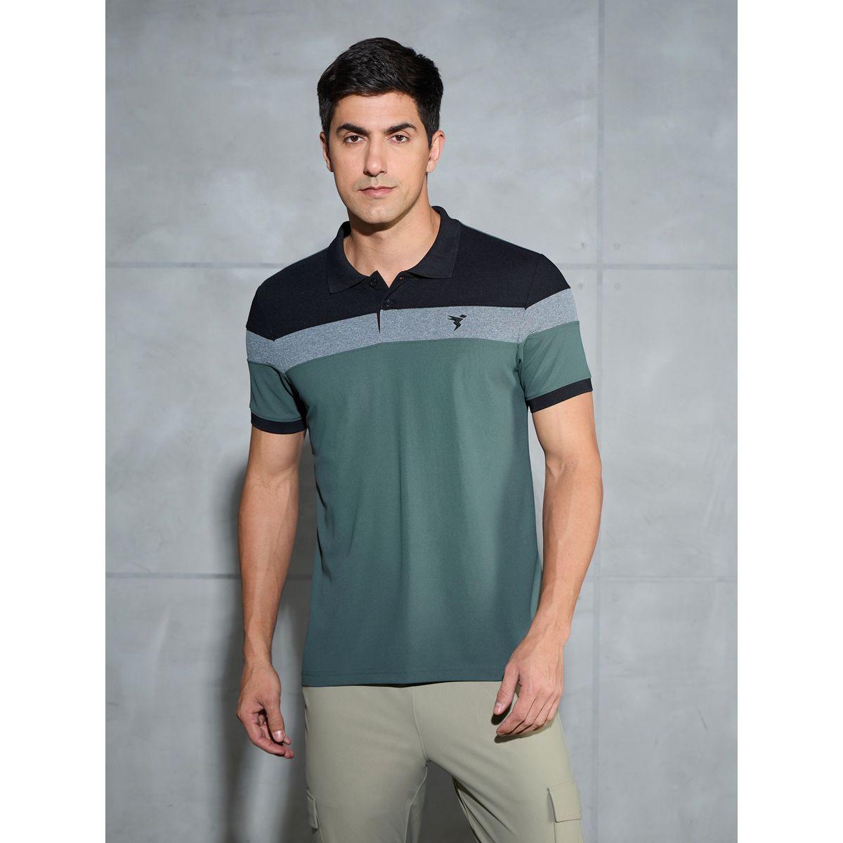 Technosport Color Block Short Sleeve Pique Slim Fit Polo T-Shirt-men-clothing-tshirtsandpolos-tshirts-image-2