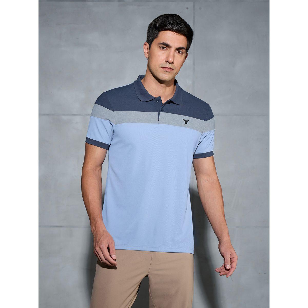 Technosport Color Block Short Sleeve Pique Slim Fit Polo T-Shirt-men-clothing-tshirtsandpolos-tshirts-image-2