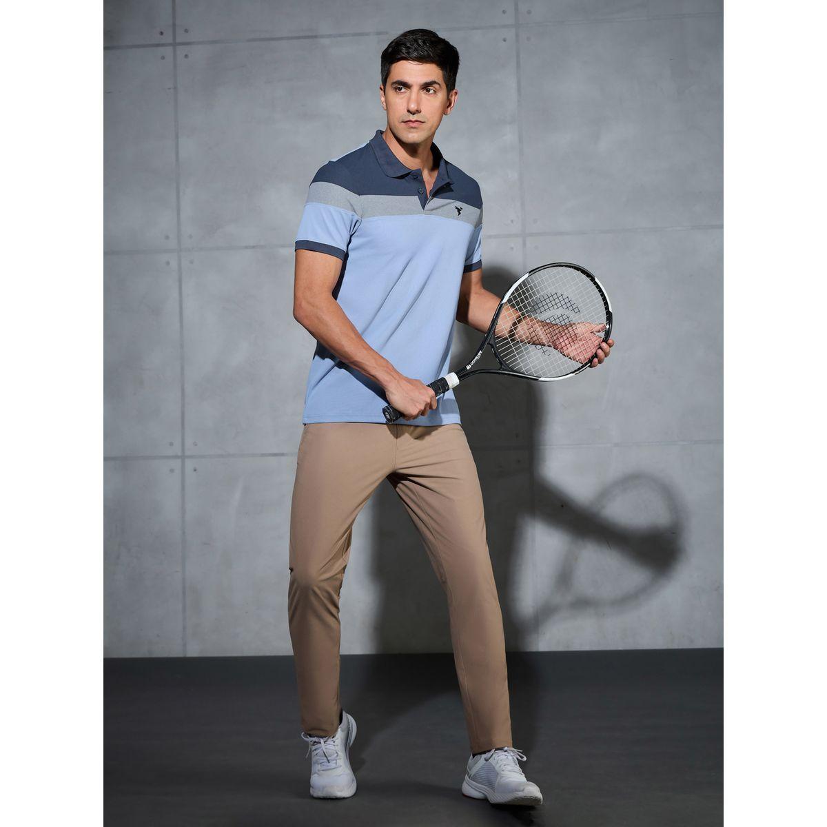 Technosport Color Block Short Sleeve Pique Slim Fit Polo T-Shirt-men-clothing-tshirtsandpolos-tshirts-image-4
