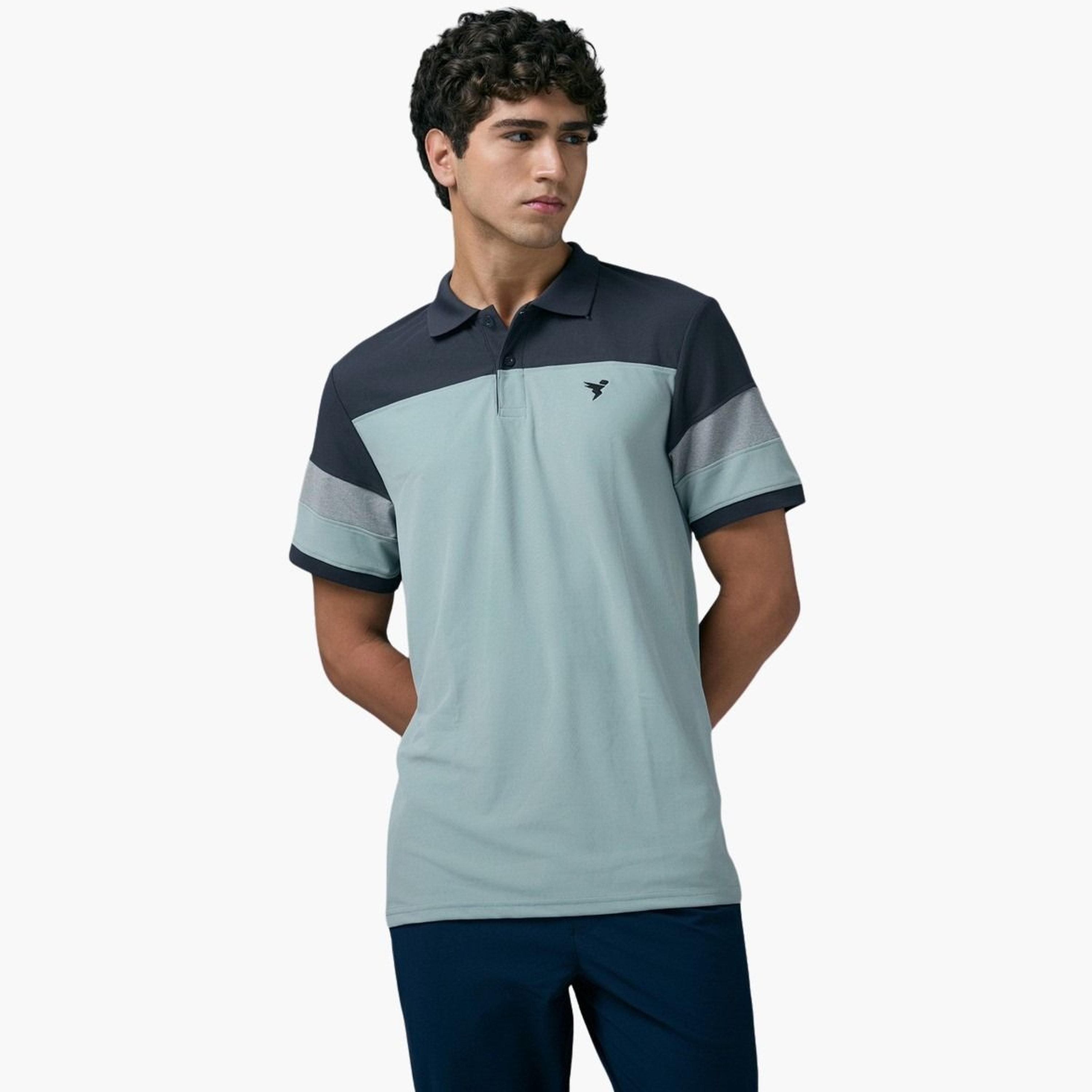 Technosport Men Slim Fit Color Block Pique Polo-men-clothing-tshirtsandpolos-polos-image-1