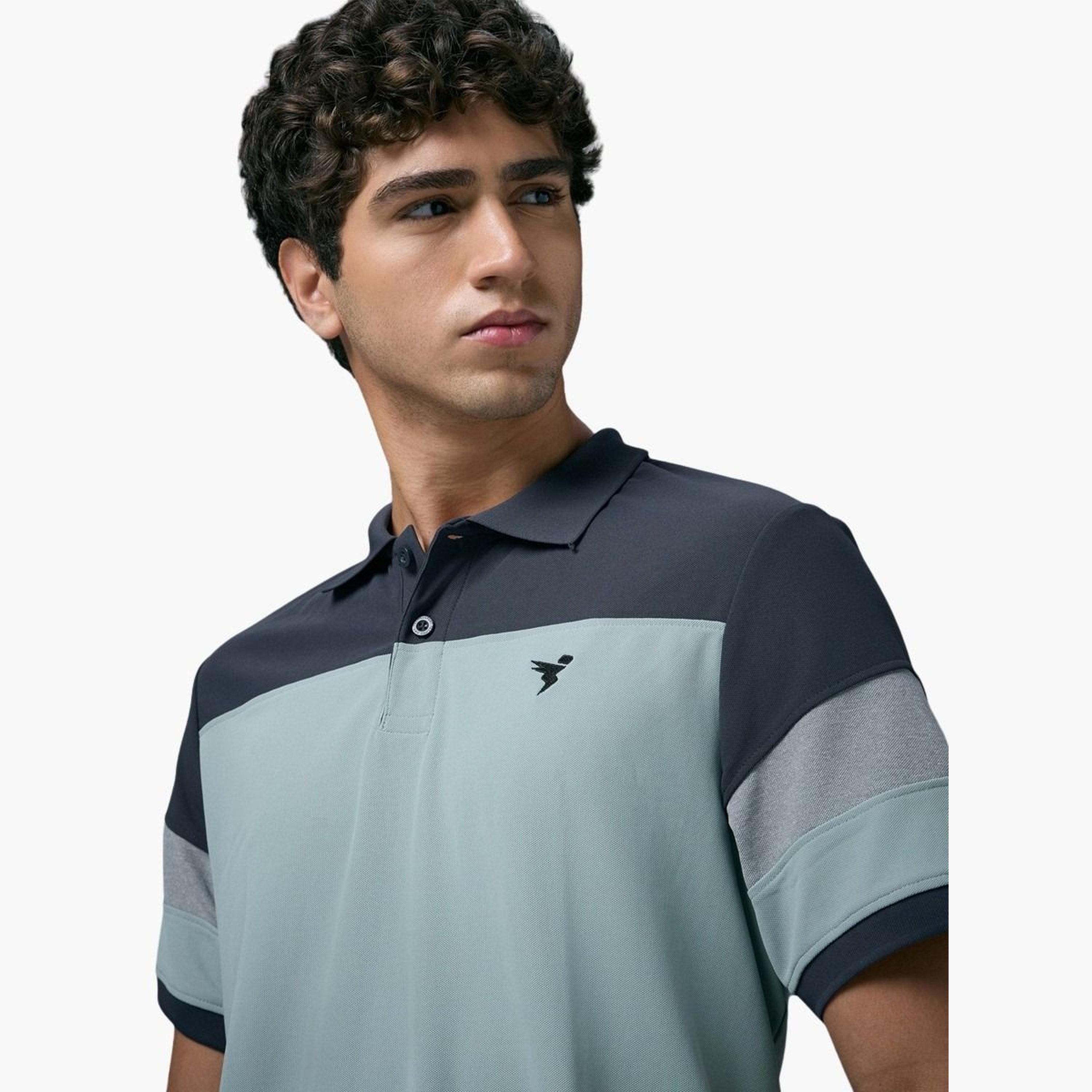 Technosport Men Slim Fit Color Block Pique Polo-men-clothing-tshirtsandpolos-polos-image-3