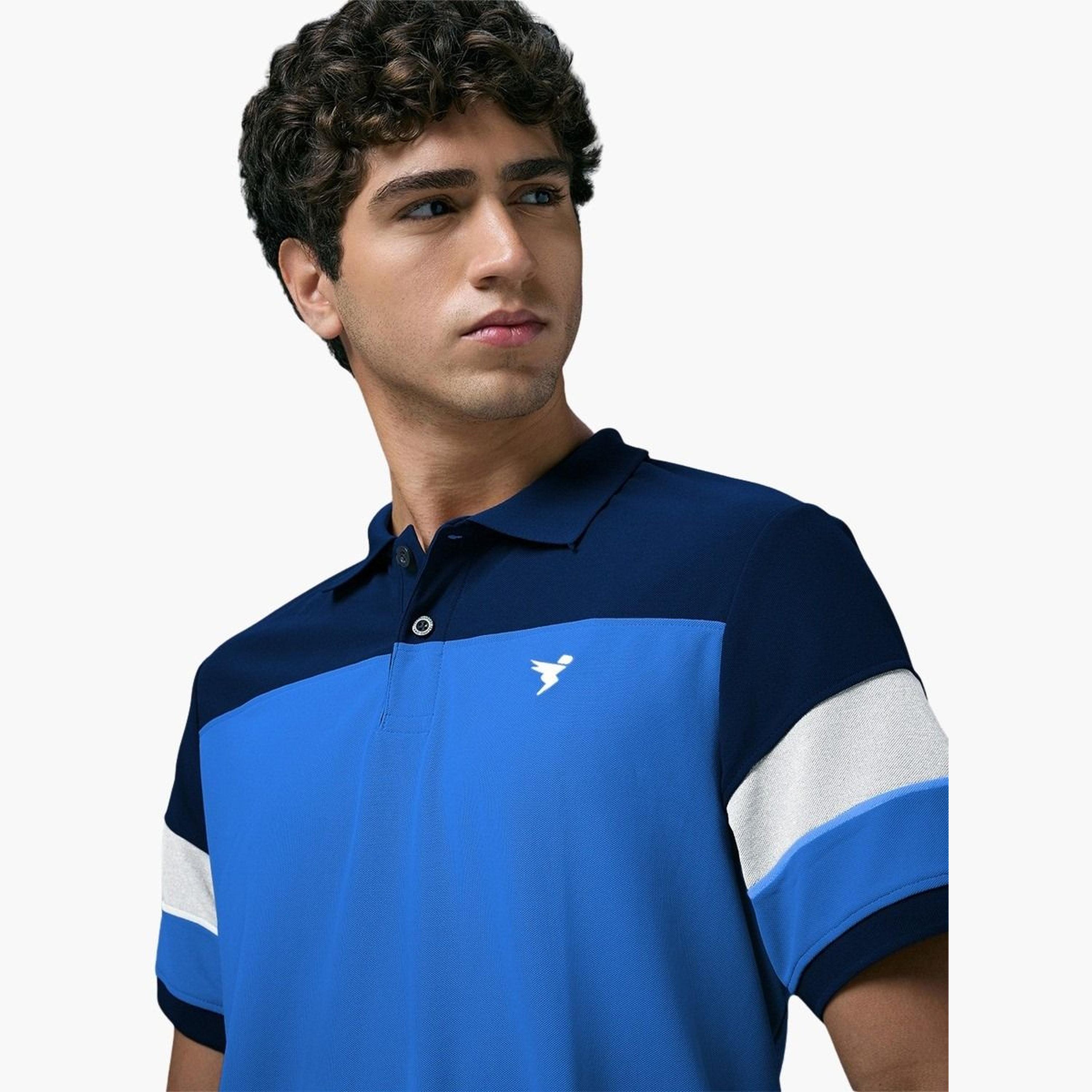 Technosport Men Slim Fit Color Block Pique Polo-men-clothing-tshirtsandpolos-polos-image-3