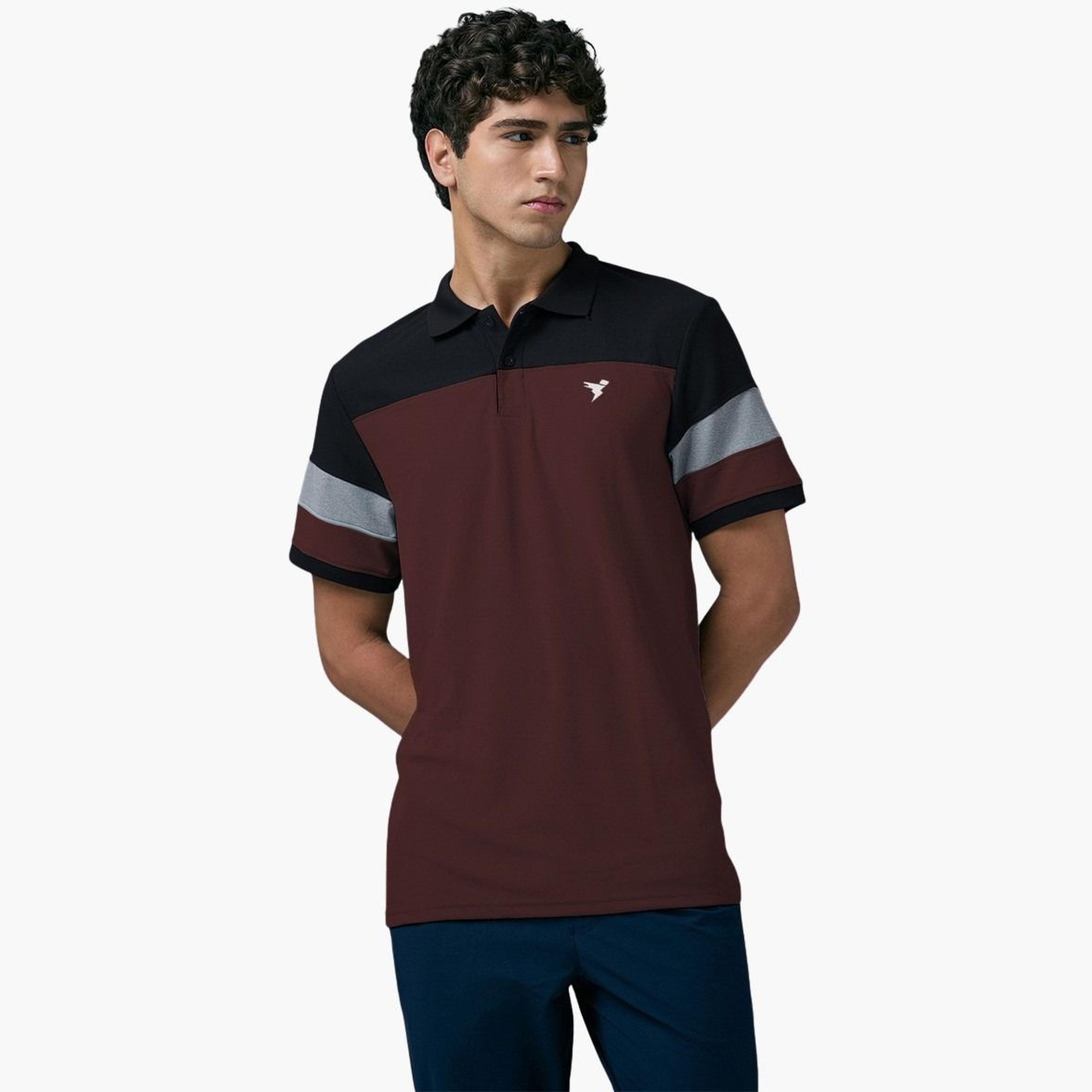Technosport Men Slim Fit Color Block Pique Polo-men-clothing-tshirtsandpolos-polos-image-1