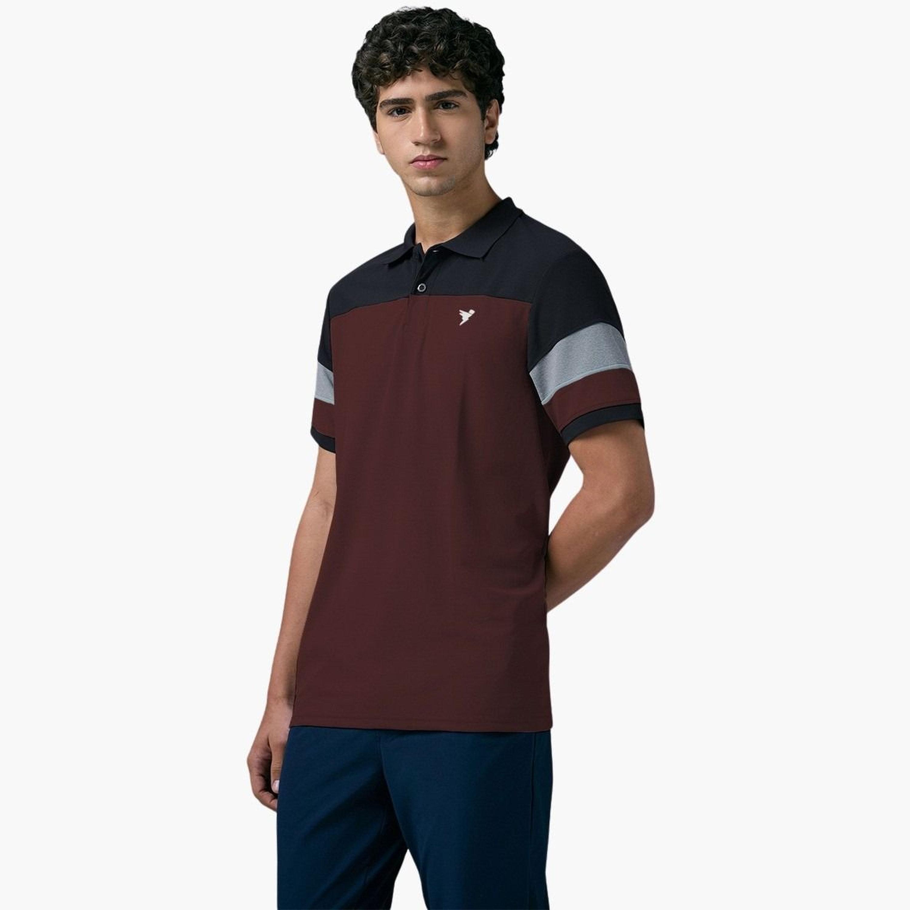 Technosport Men Slim Fit Color Block Pique Polo-men-clothing-tshirtsandpolos-polos-image-2