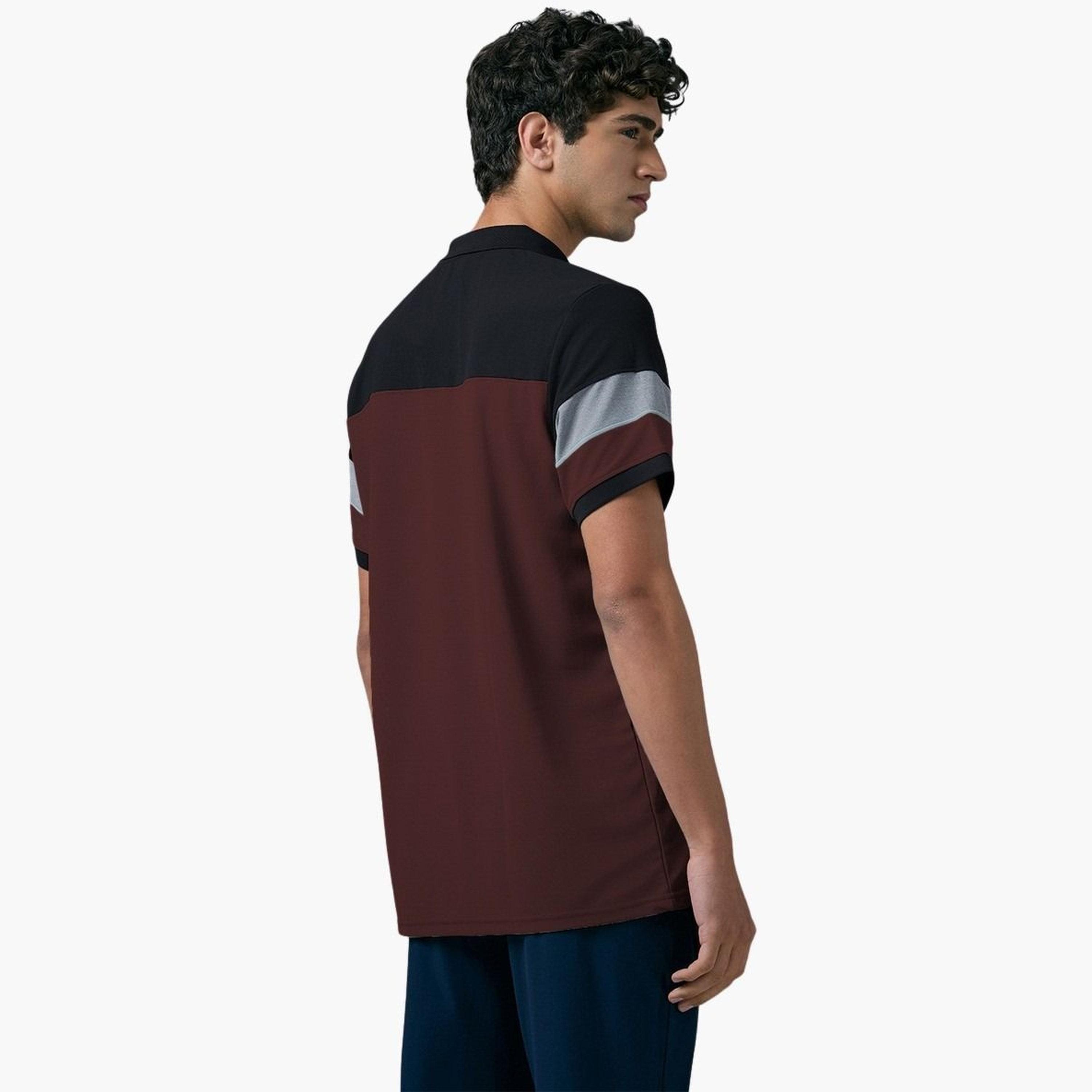 Technosport Men Slim Fit Color Block Pique Polo-men-clothing-tshirtsandpolos-polos-image-3