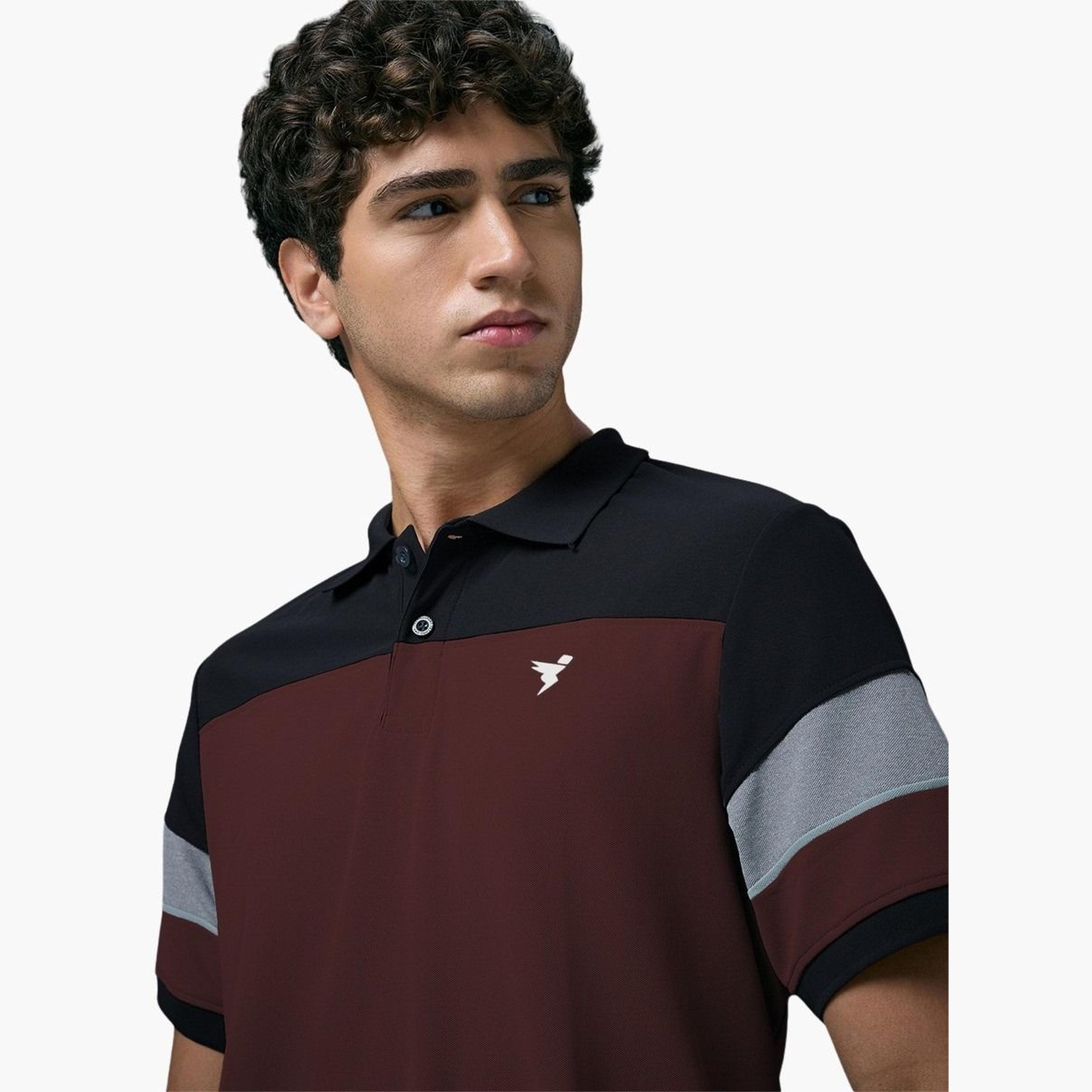 Technosport Men Slim Fit Color Block Pique Polo-men-clothing-tshirtsandpolos-polos-image-4