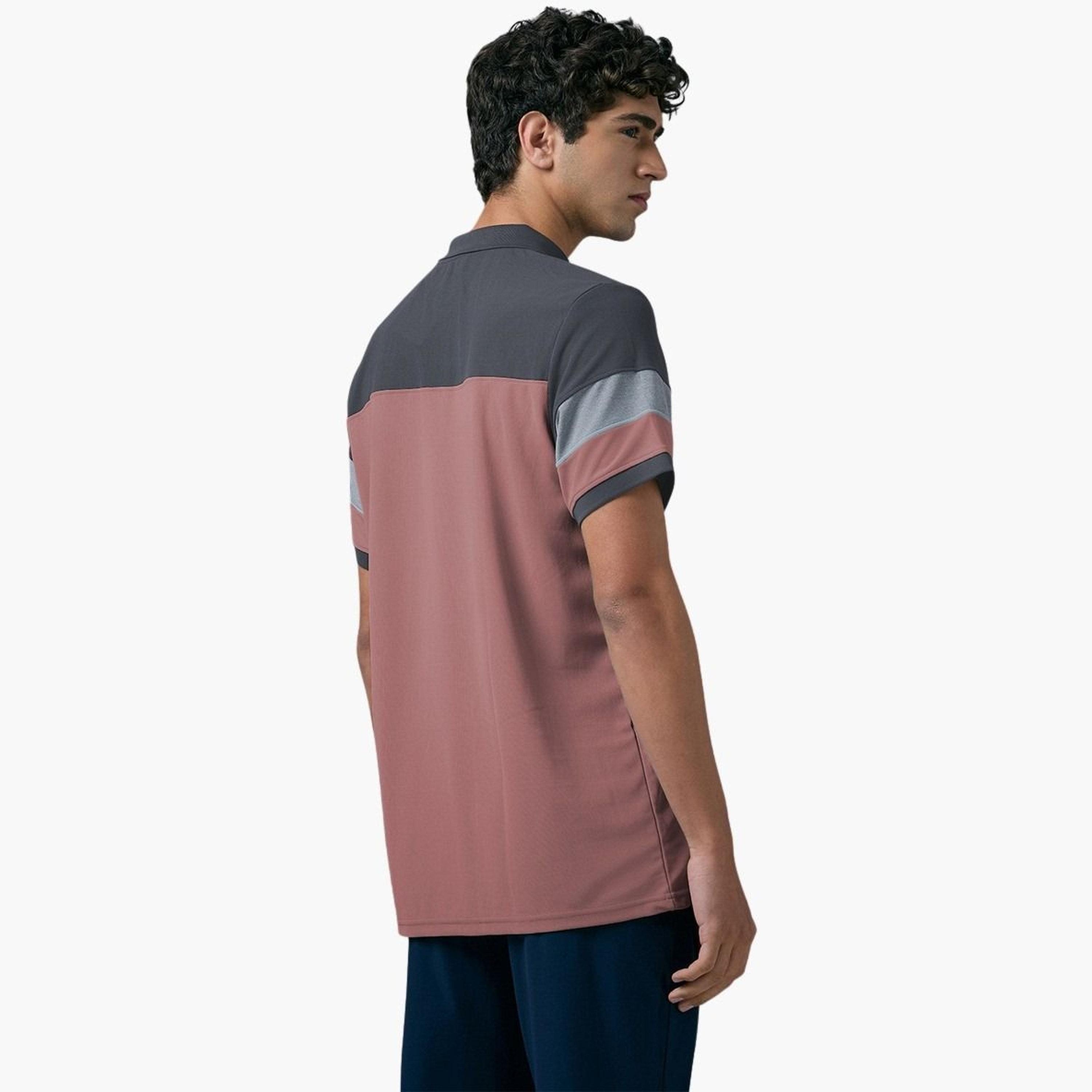 تيكنو سبورت - قميص بولو بيكيه رجالي تصميم نحيف بألوان متباينة-men-clothing-tshirtsandpolos-polos-image-2