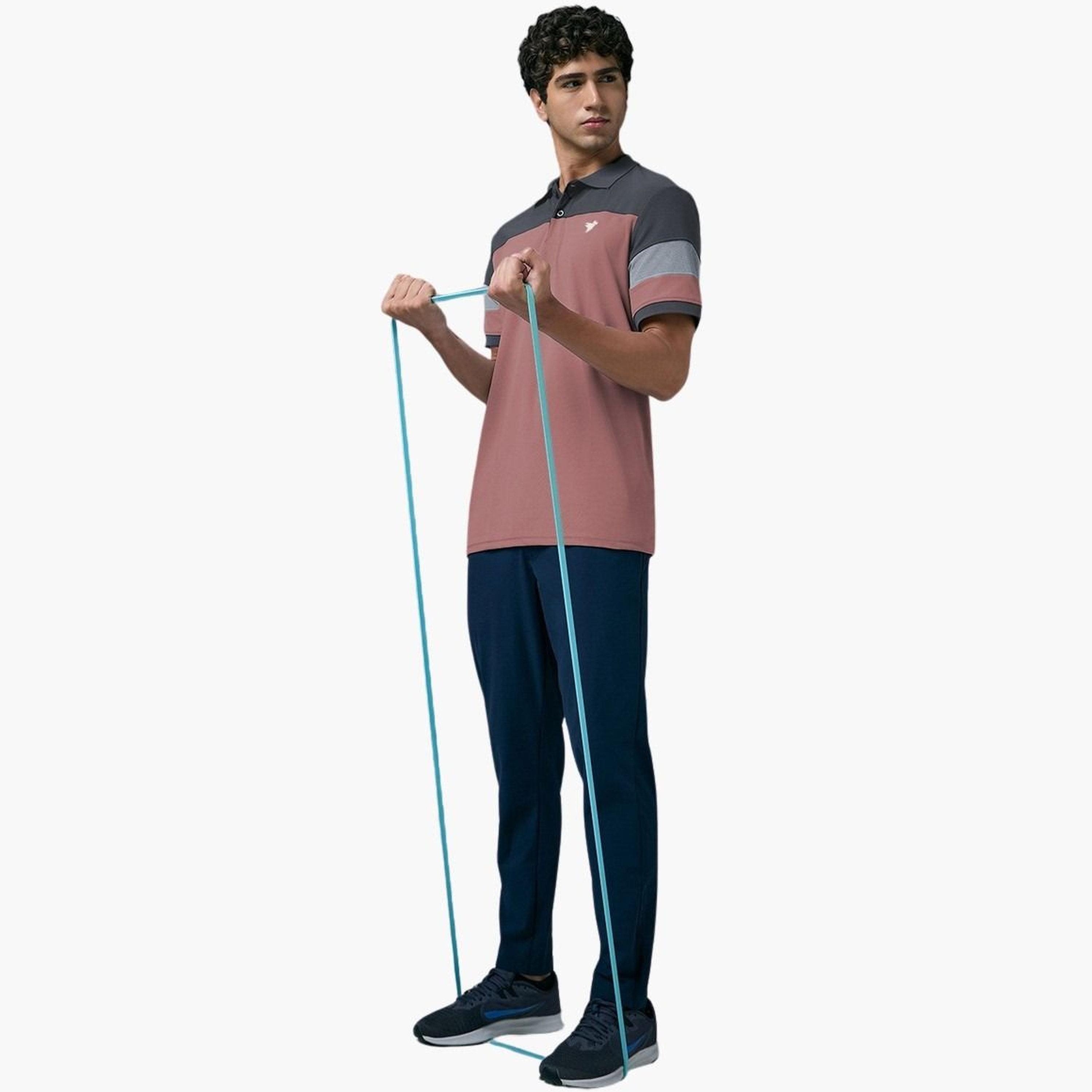تيكنو سبورت - قميص بولو بيكيه رجالي تصميم نحيف بألوان متباينة-men-clothing-tshirtsandpolos-polos-image-5