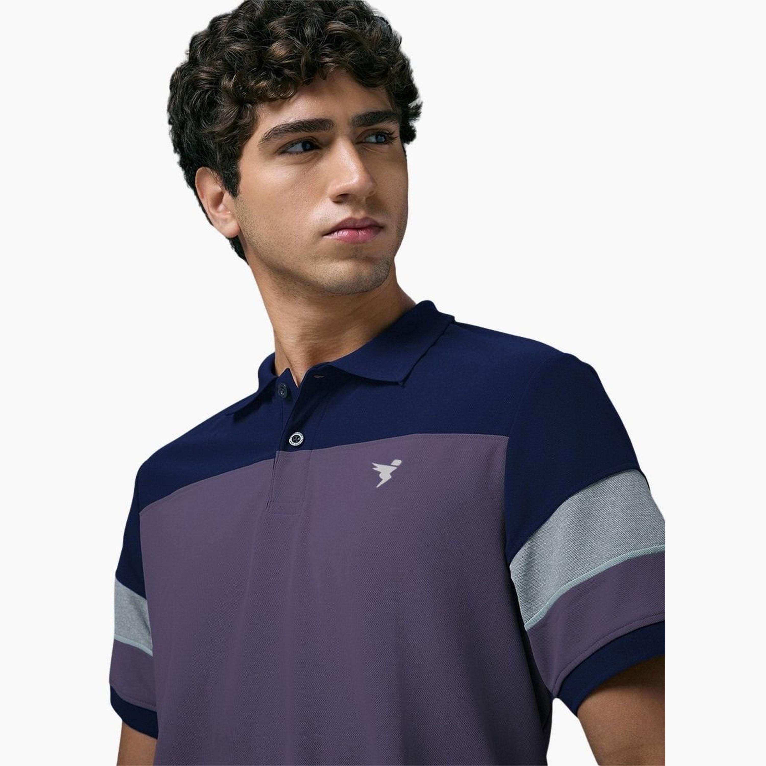 Technosport Men Slim Fit Color Block Pique Polo-men-clothing-tshirtsandpolos-polos-image-3
