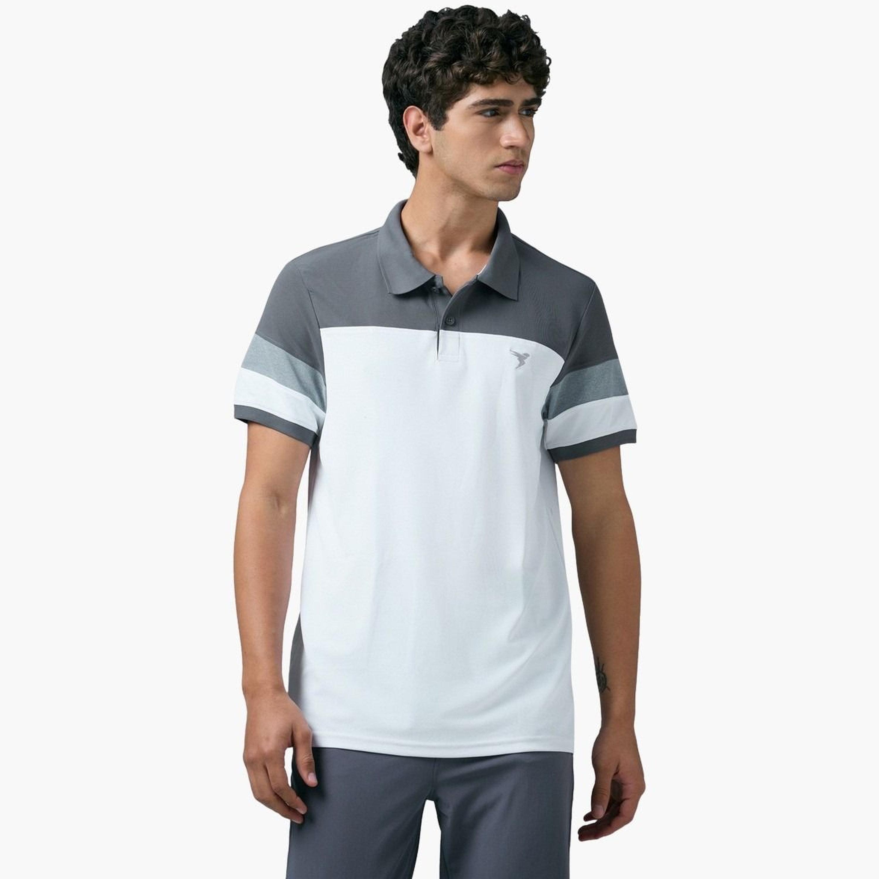Technosport Men Slim Fit Color Block Pique Polo-men-clothing-tshirtsandpolos-polos-image-1