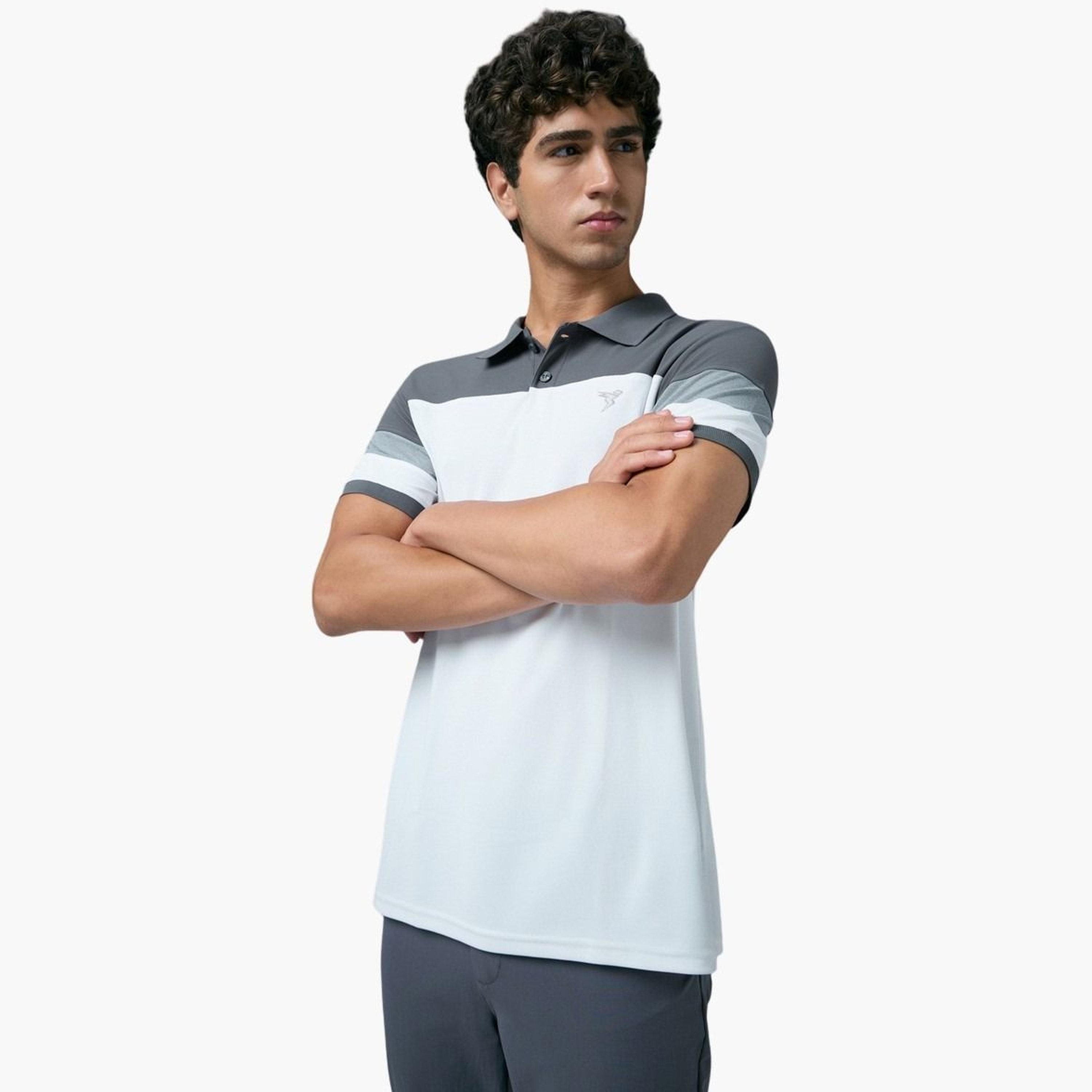 Technosport Men Slim Fit Color Block Pique Polo-men-clothing-tshirtsandpolos-polos-image-2