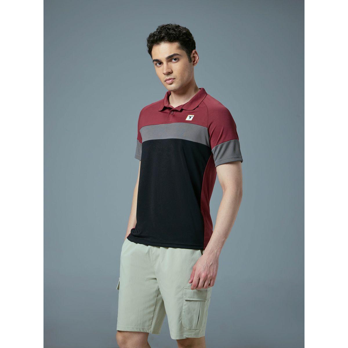 Technosport Color Block Short Sleeve Slim Fit Polo T-Shirt-men-clothing-tshirtsandpolos-tshirts-image-2