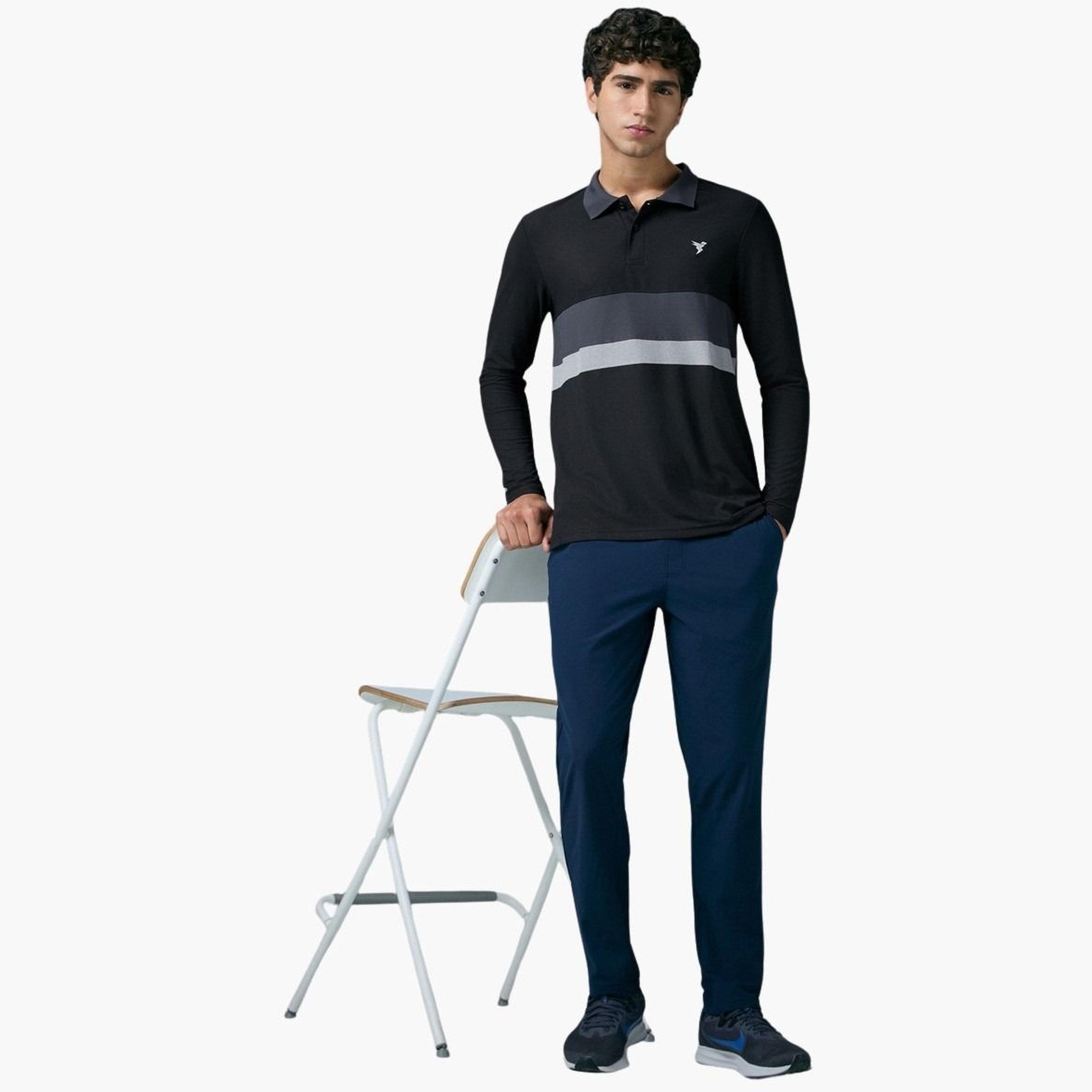 Technosport Men Slim Fit Contrast Panel Polo-men-clothing-tshirtsandpolos-polos-image-3
