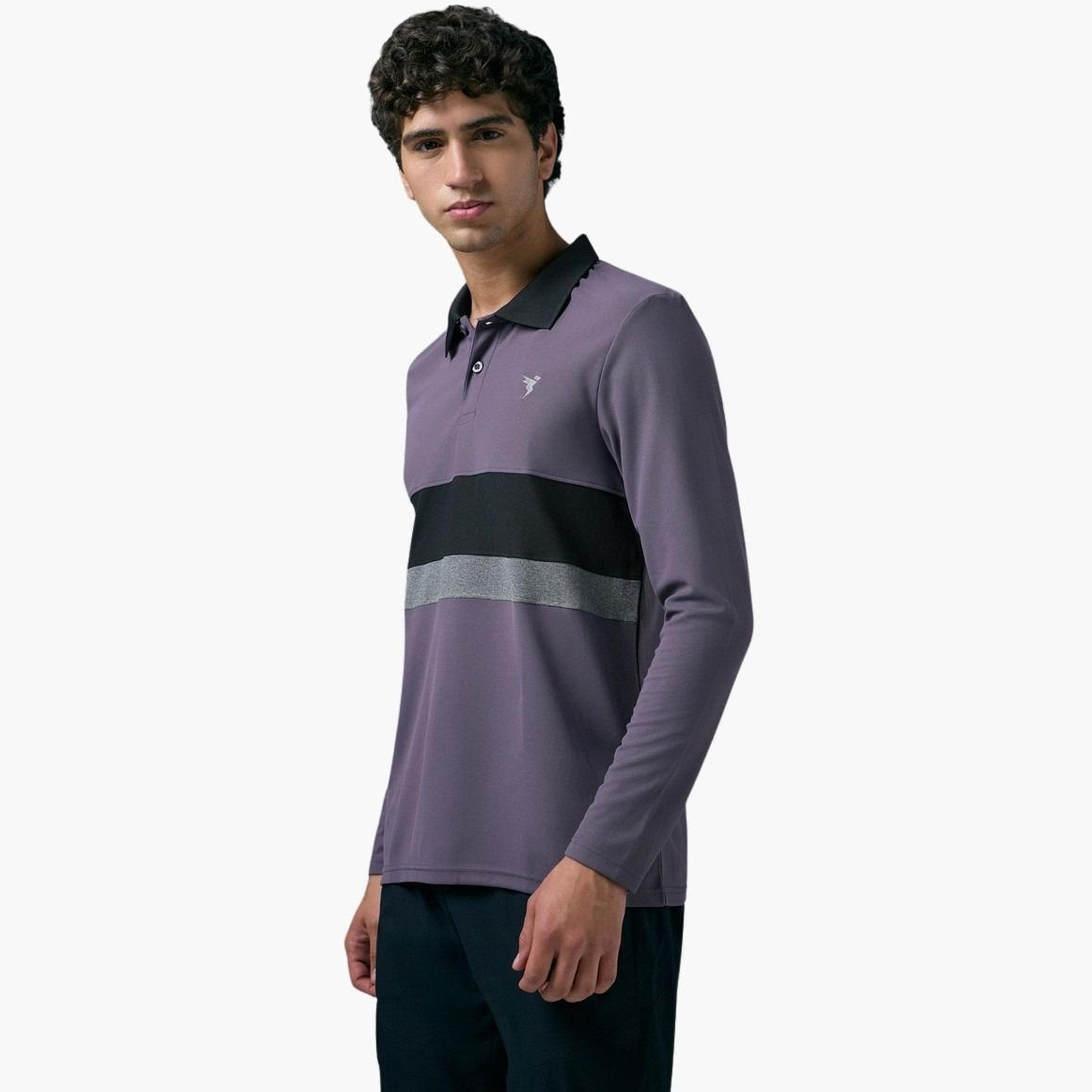 Technosport Men Slim Fit Contrast Panel Polo-men-clothing-tshirtsandpolos-polos-image-2