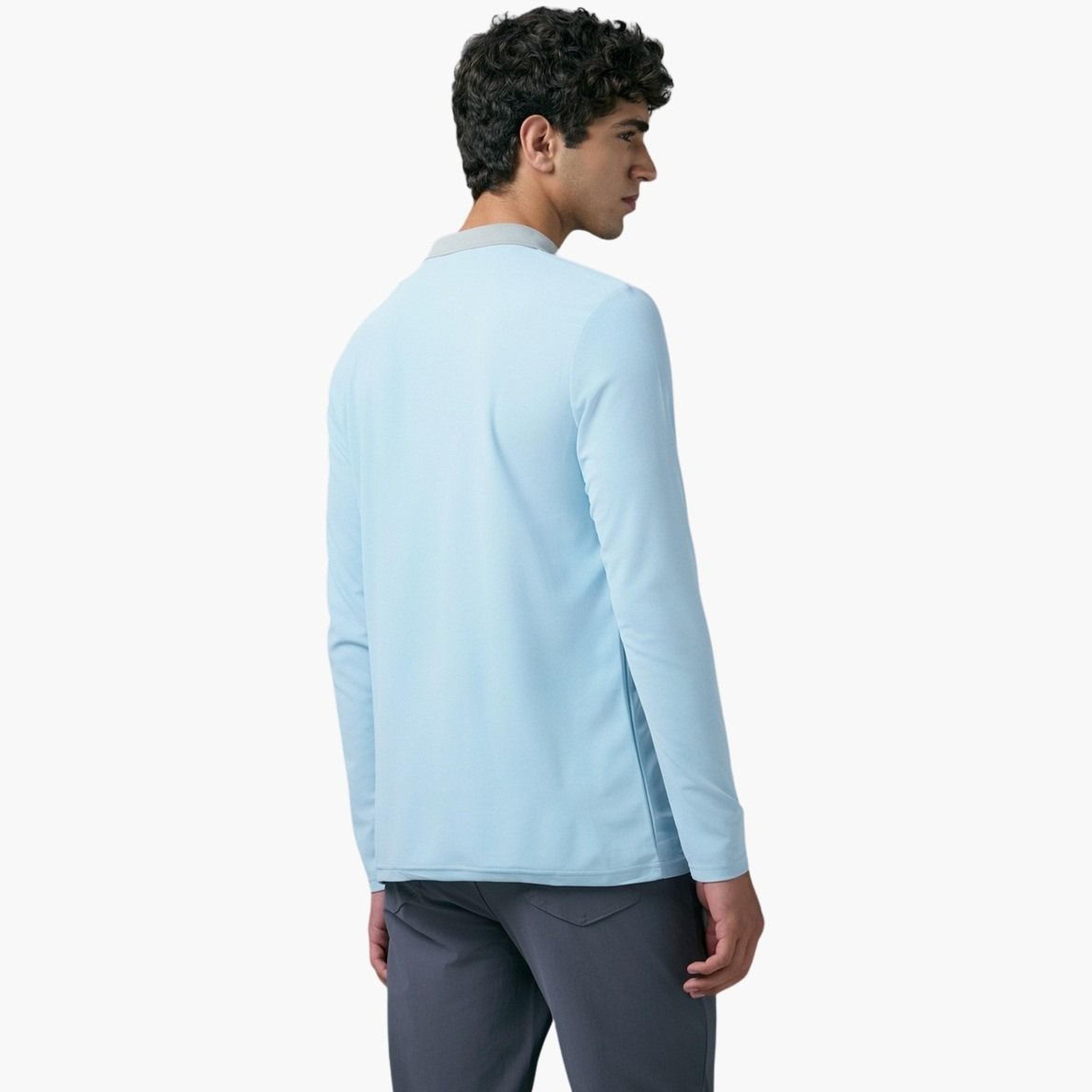 تيكنو سبورت - قميص بولو رجالي بقصة ضيقة ولوحة متباينة-men-clothing-tshirtsandpolos-polos-image-5