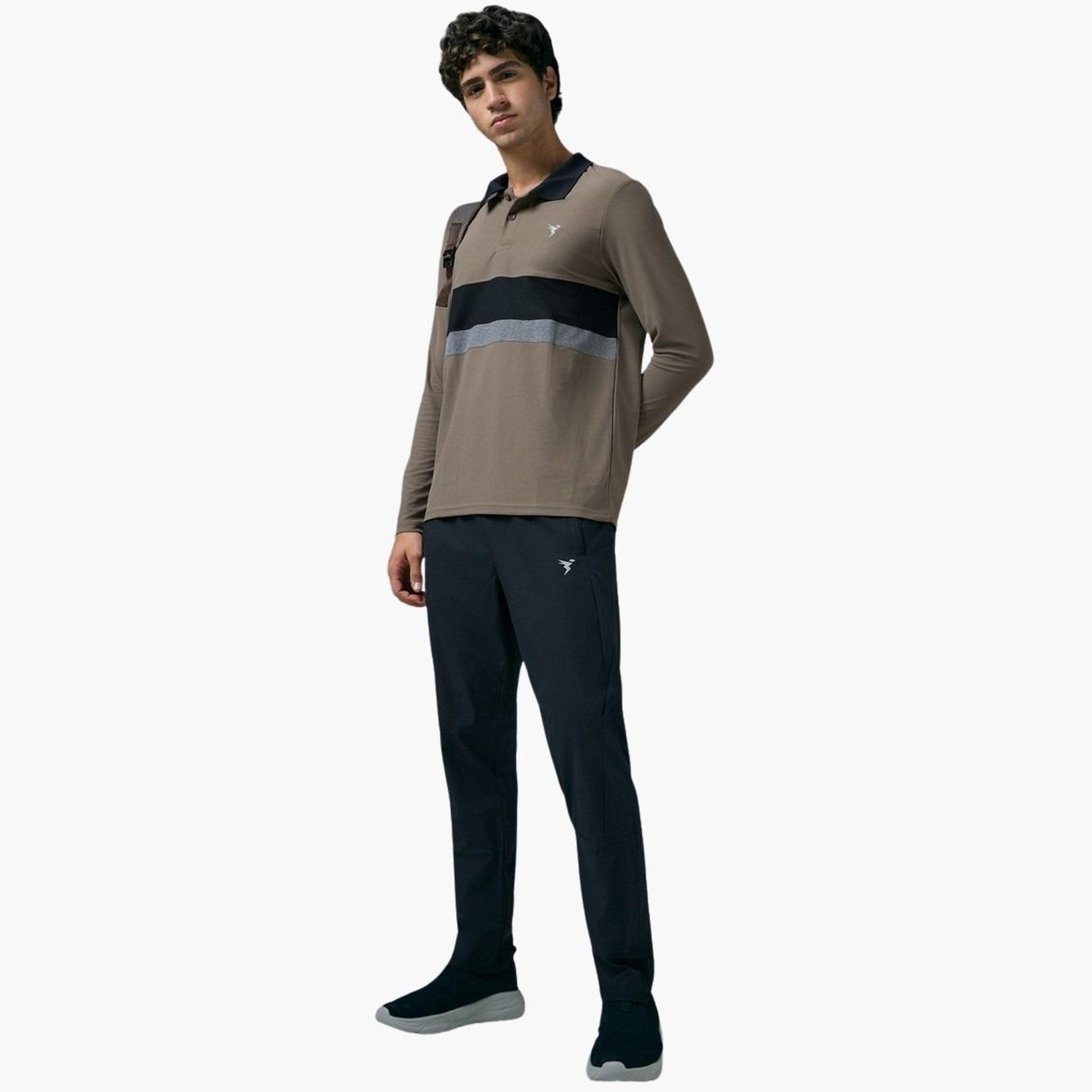 تيكنو سبورت - قميص بولو رجالي بقصة ضيقة ولوحة متباينة-men-clothing-tshirtsandpolos-polos-image-3
