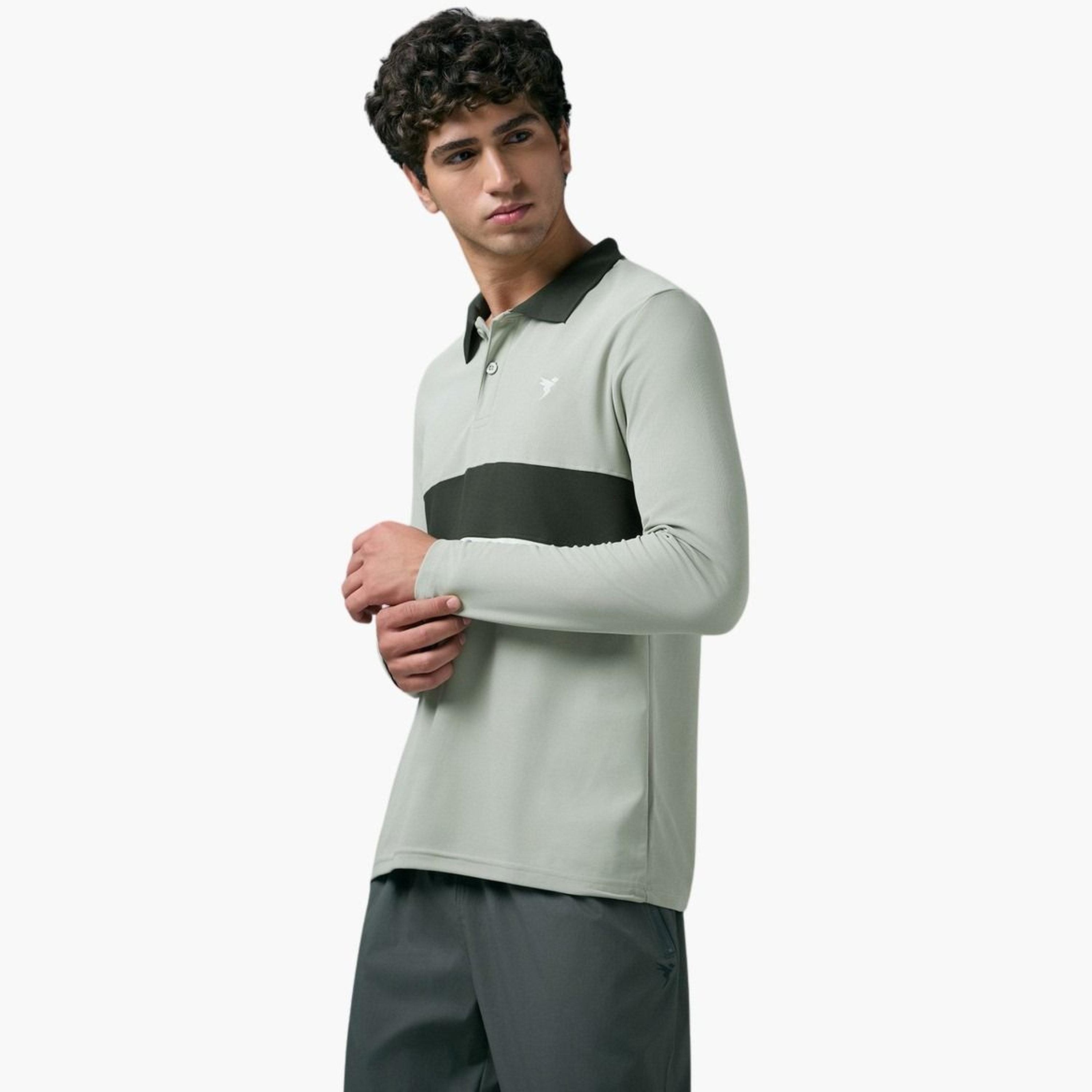 Technosport Men Slim Fit Contrast Panel Polo-men-clothing-tshirtsandpolos-polos-image-2