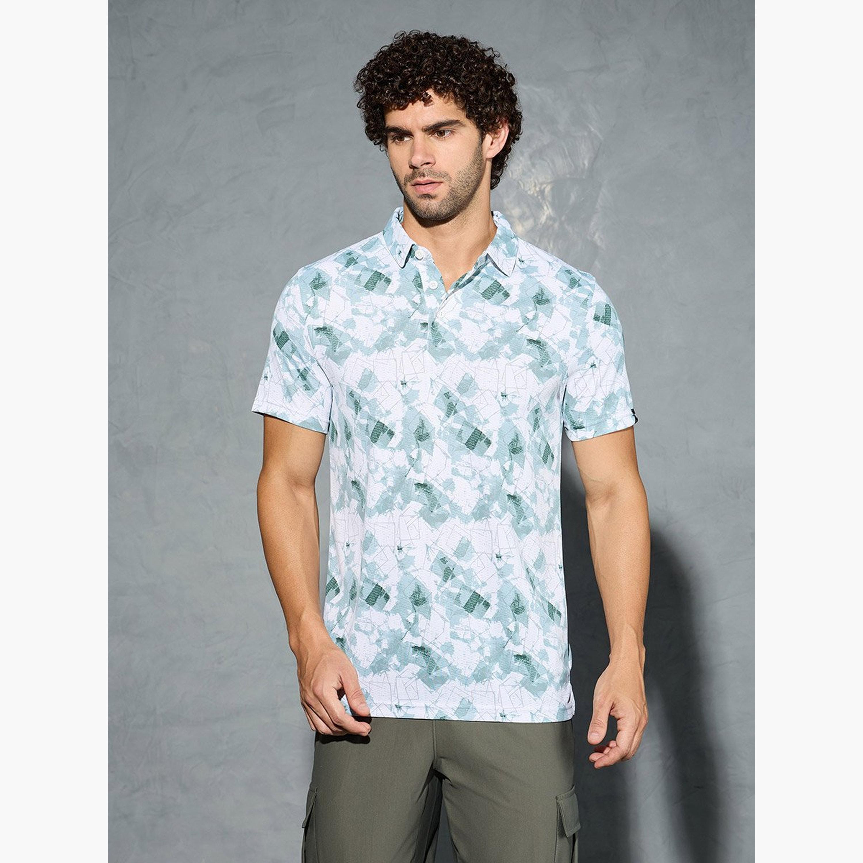 Technosport Men Printed Slim Fit Polo-men-clothing-tshirtsandpolos-tshirts-image-1